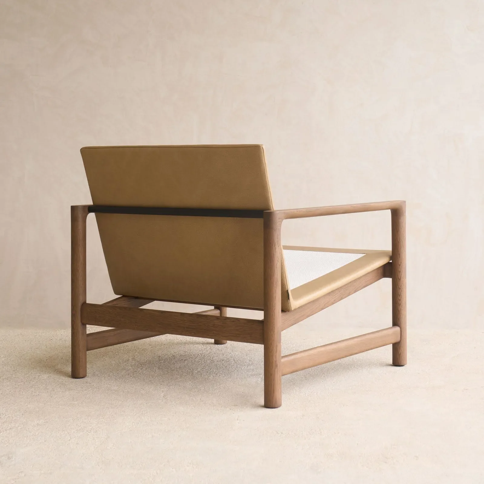 Troubadour Fabric Armchair | Latte Oak Frame - Rich Earth - Image 9