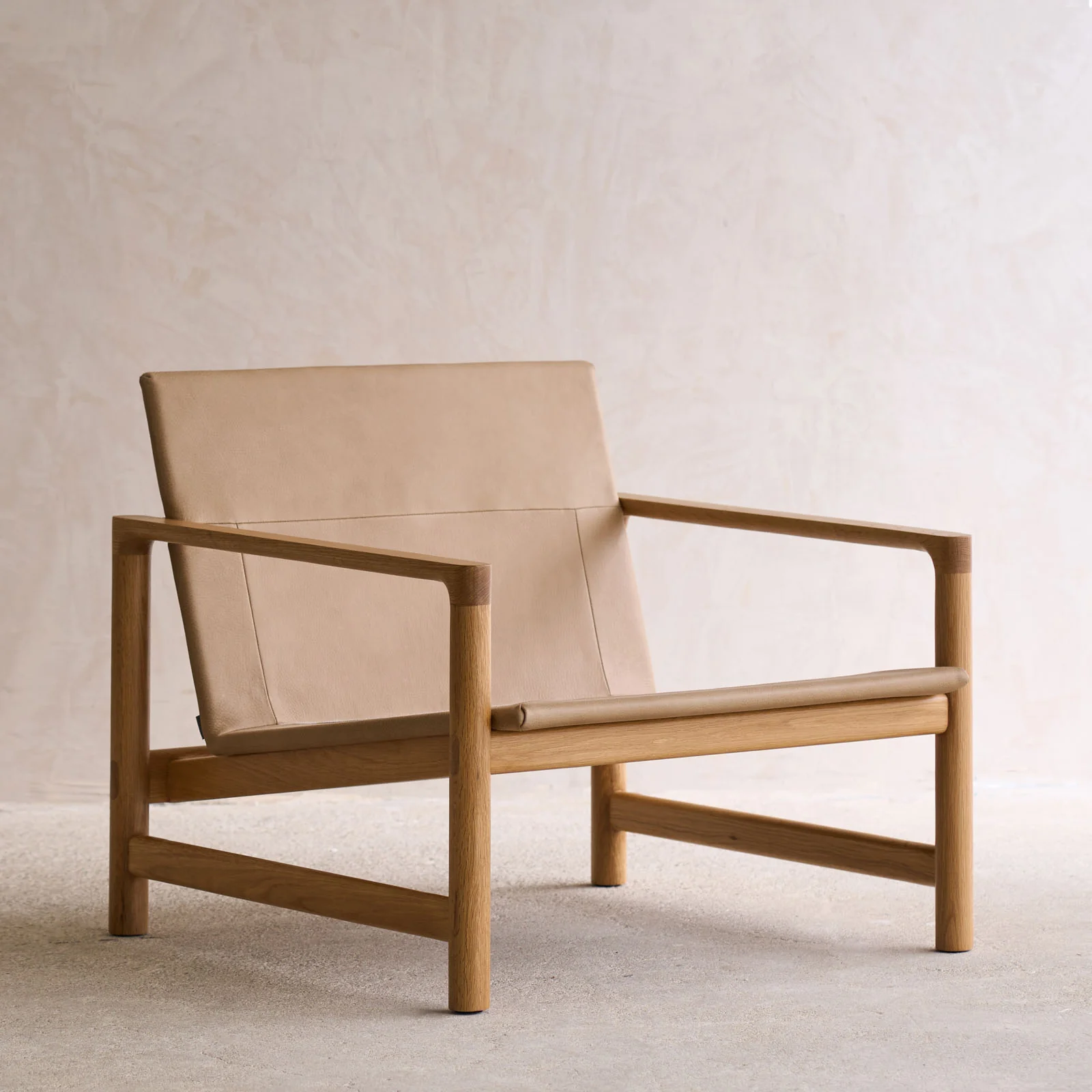 Troubadour Fabric Armchair | Oak Frame - Sherpa Toffee - Image 5