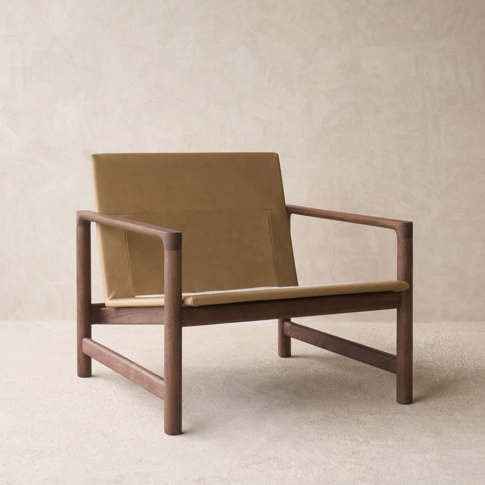 Troubadour Fabric Armchair | Walnut Frame - Lion - Image 11