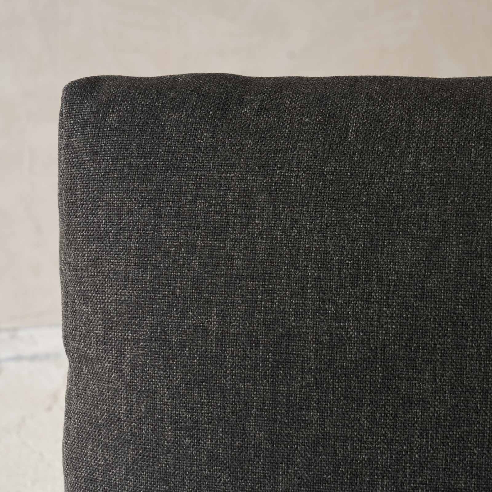 Tulum Outdoor Armless Swivel Armchair | Teak Frame - Midnight - Image 4