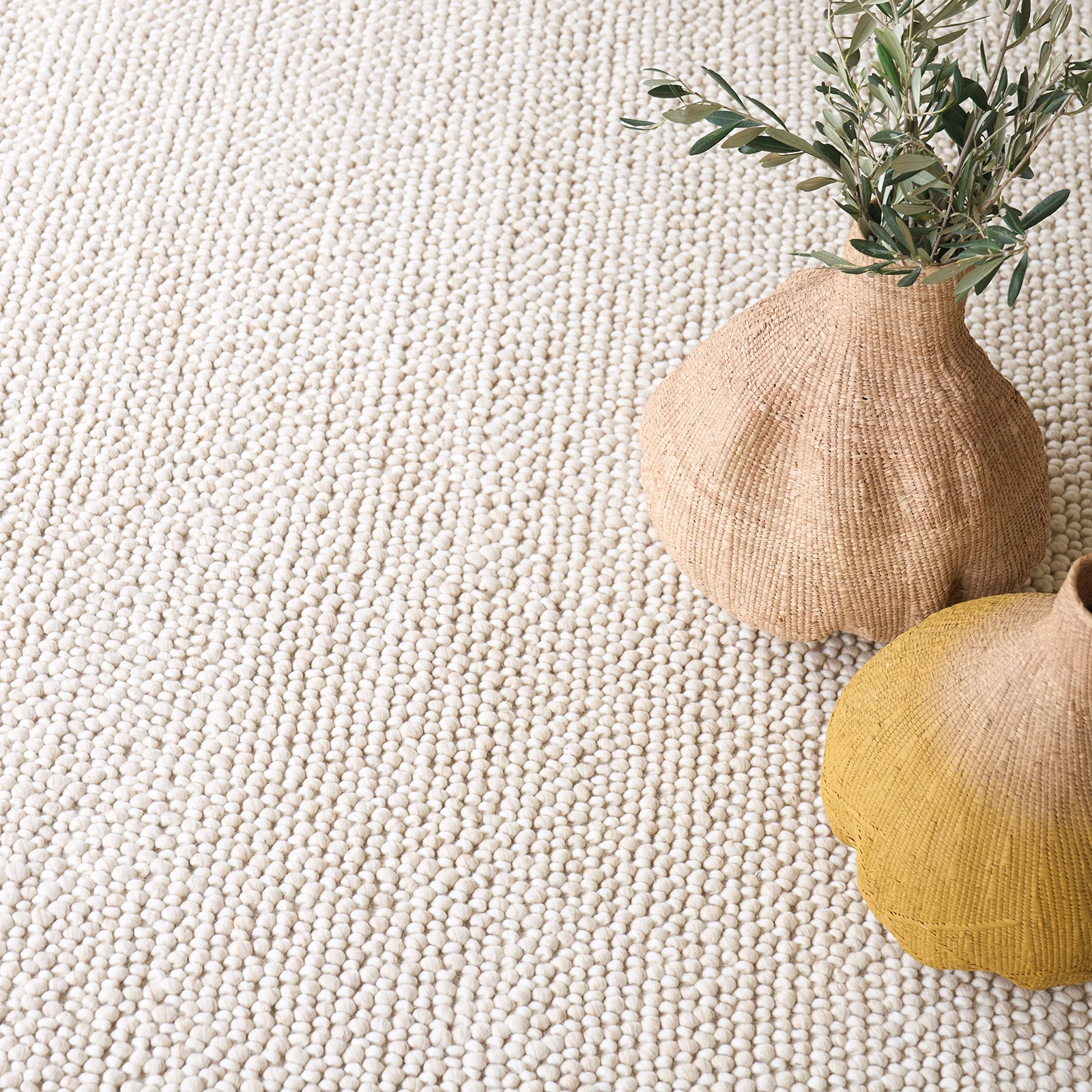 Tundra Wool Handwoven Rug | Natural