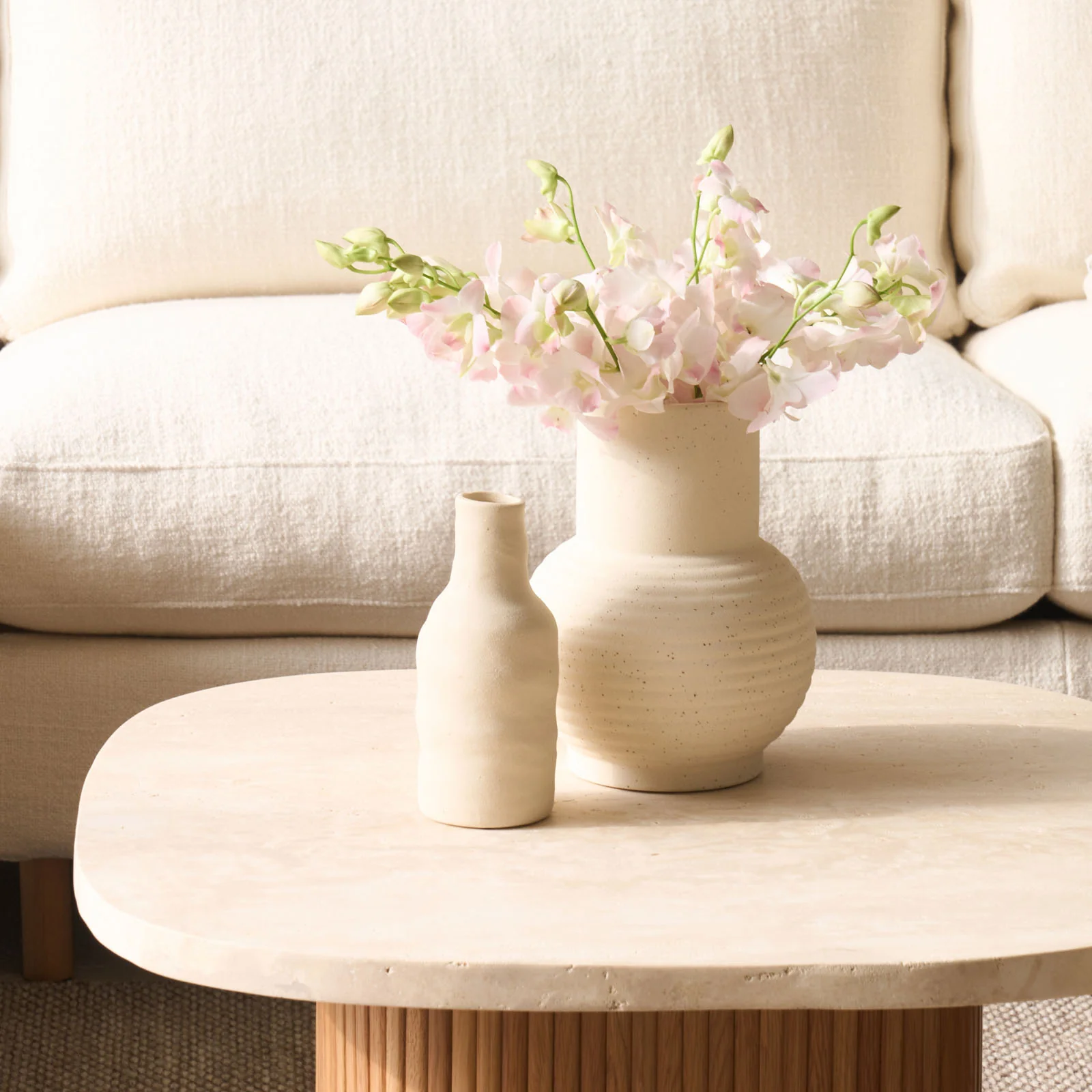 Ulloa Ceramic Vase | Matt Cream - Image 8
