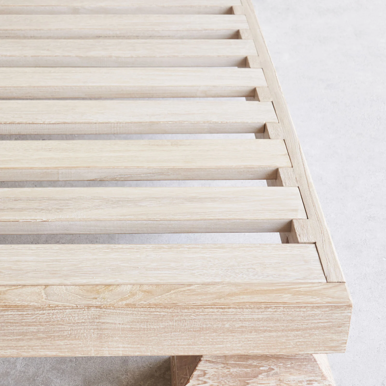 Umpak Bed Frame | Teak - Whitewash - Image 8