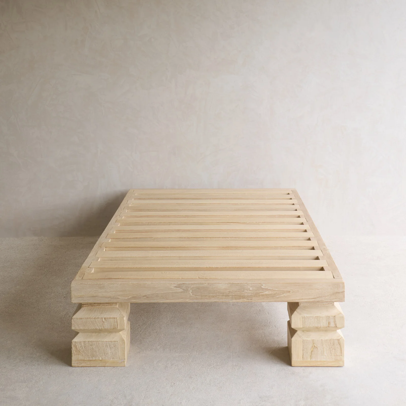 Umpak Bed Frame | Teak - Whitewash (SG Super Single) - Image 3