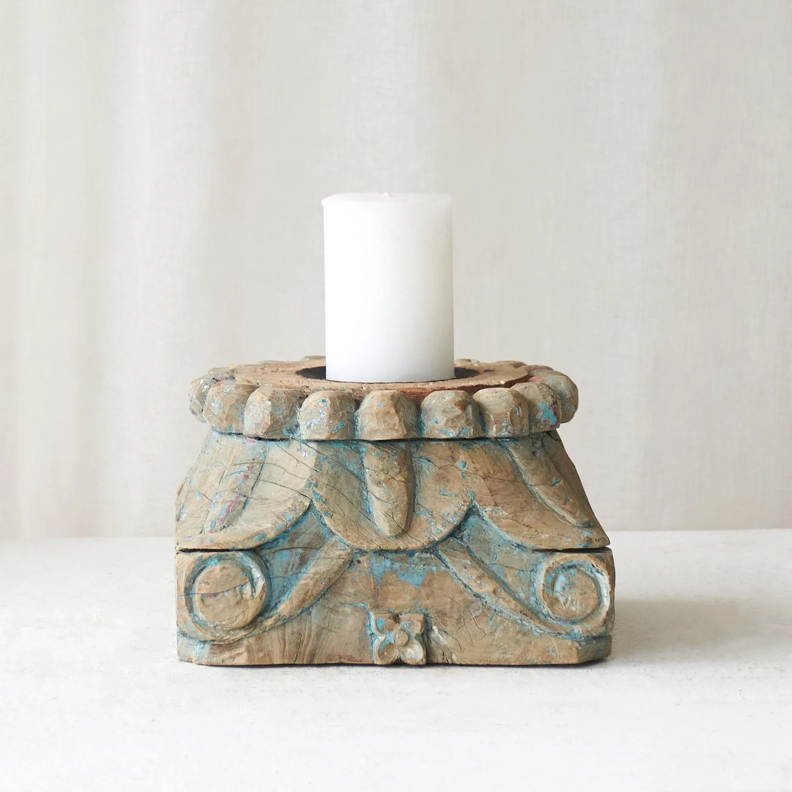 Vintage Column Candle Stand - Image 2
