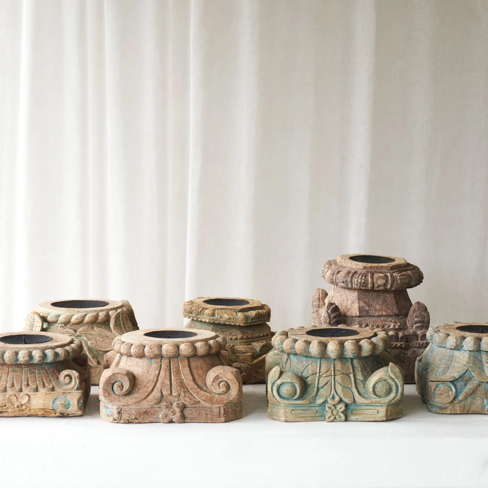 Vintage Column Candle Stand - Image 5