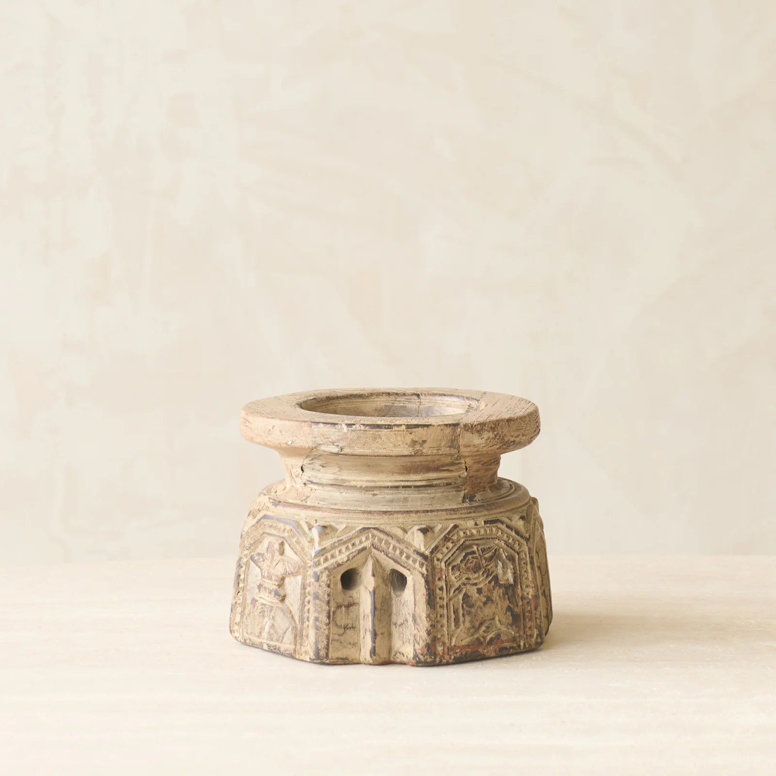 Vintage Carved Candle Holder - Image 12