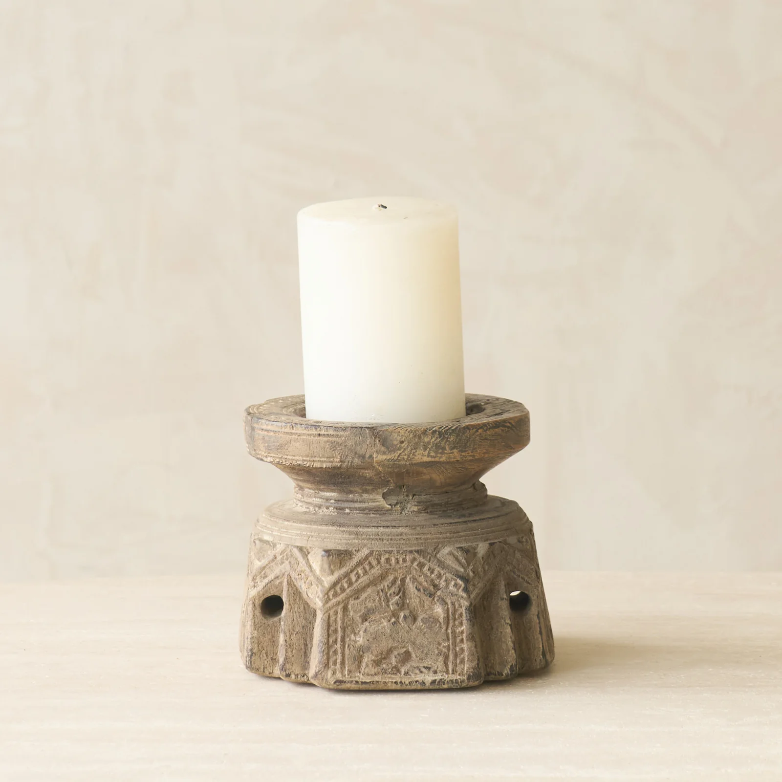 Vintage Carved Candle Holder - Image 15