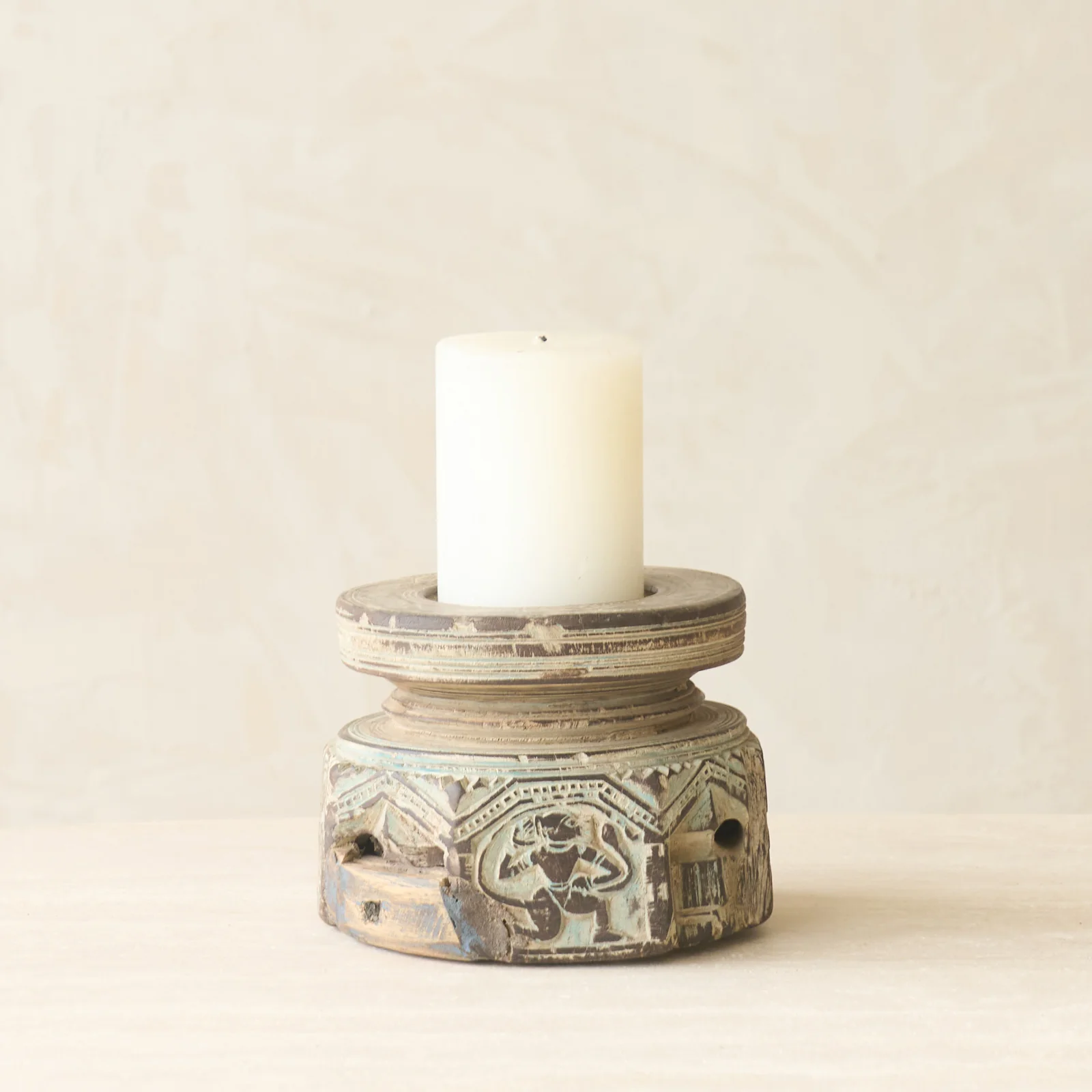Vintage Carved Candle Holder - Image 18