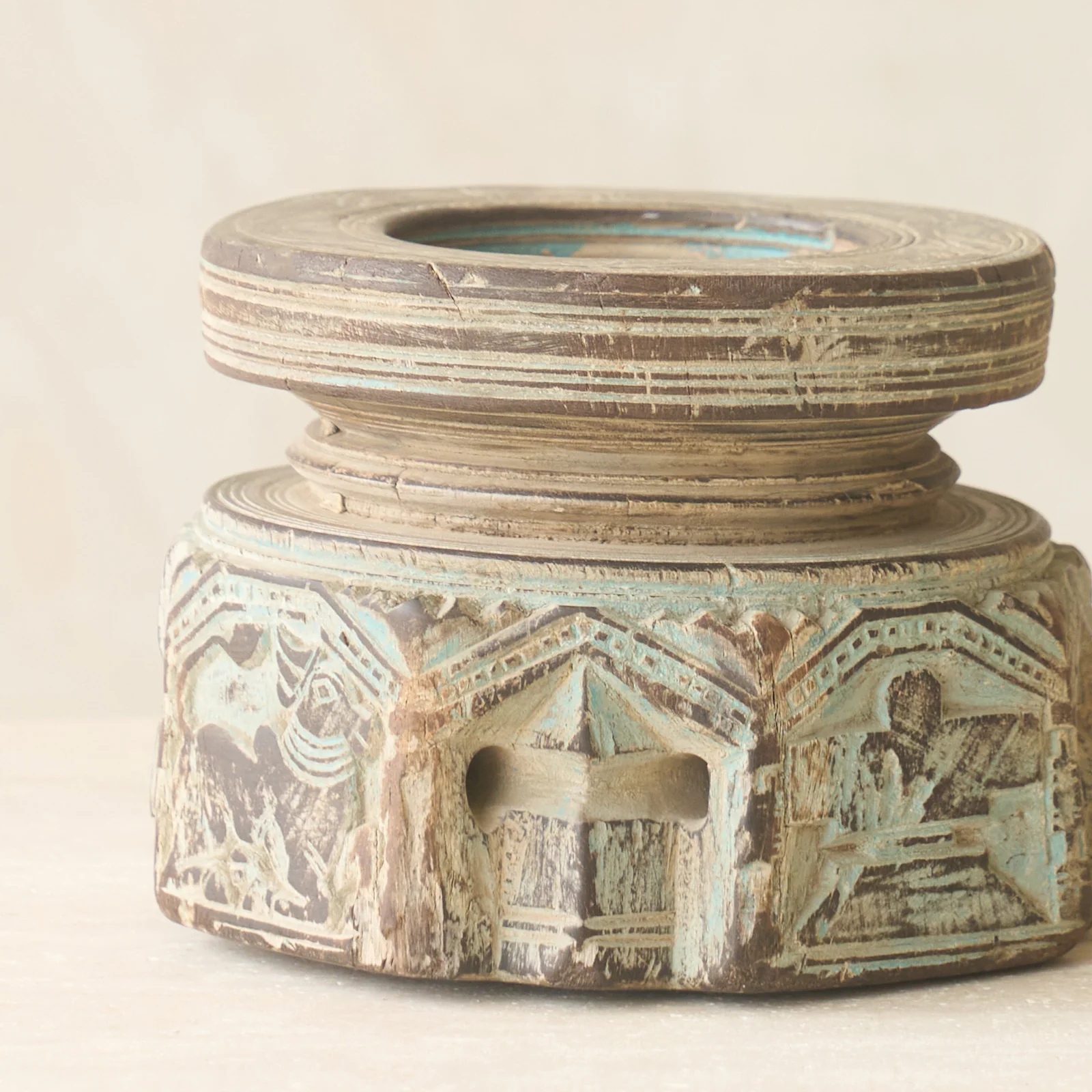 Vintage Carved Candle Holder - Image 20
