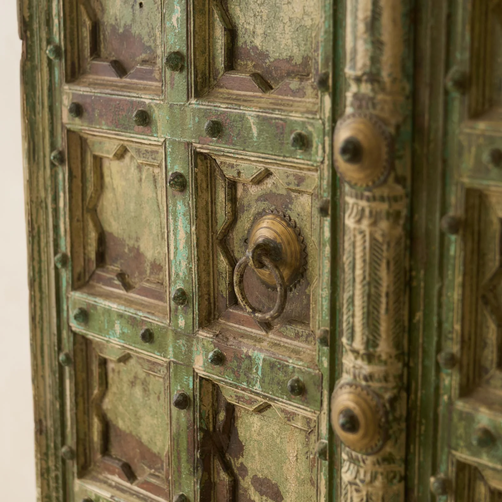 Vintage Teak Door | Rustic Green - Image 3