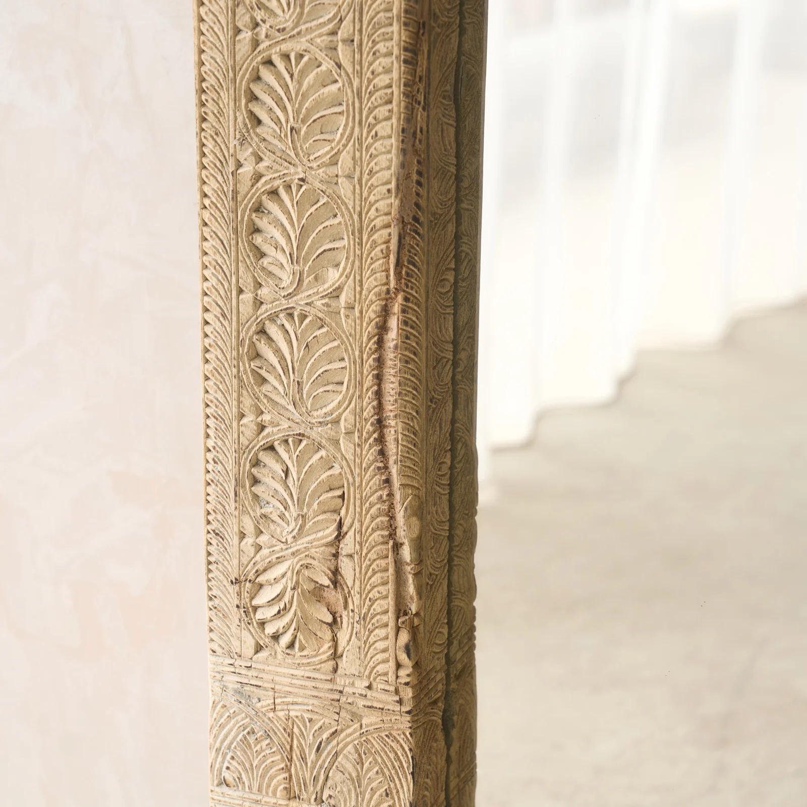 Vintage Floral Carved Mirror | C - Image 3