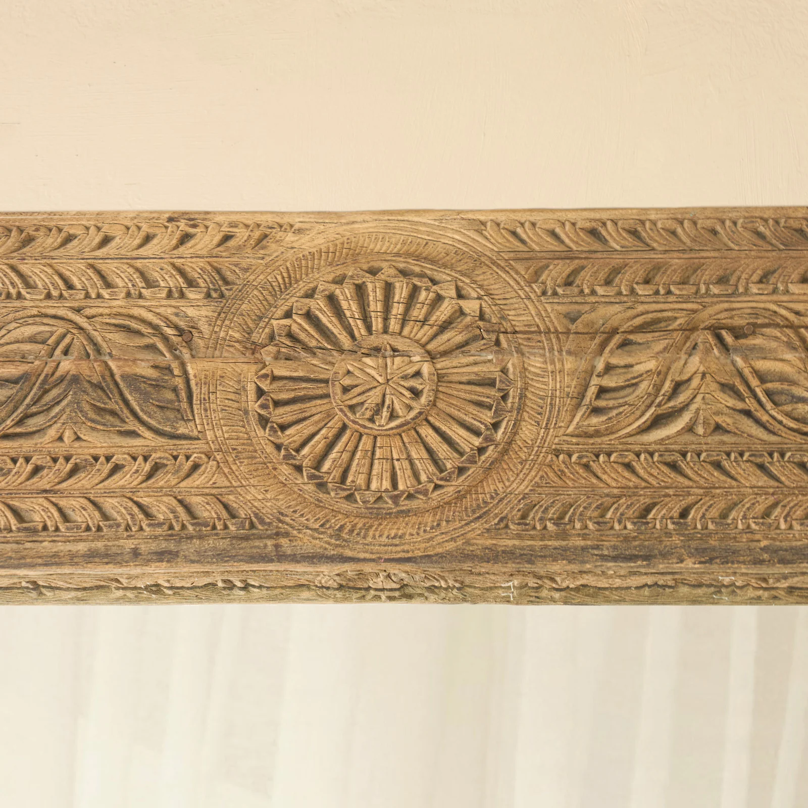 Vintage Floral Carved Mirror | A - Image 2