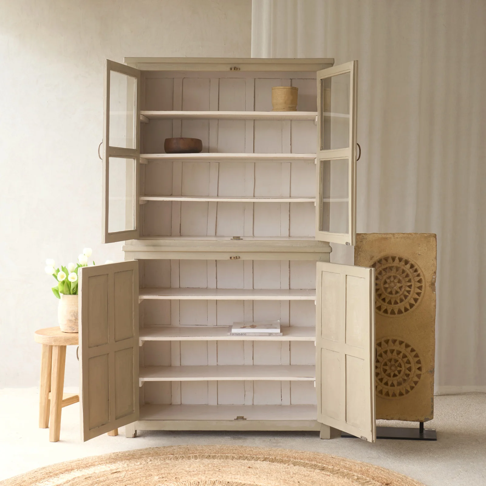 Vintage Large Cabinet | Linen - Image 2