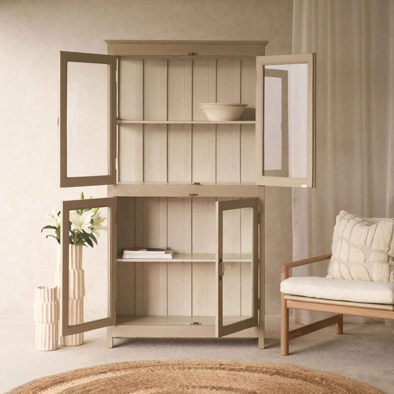 Vintage Large Cabinet | Linen - Image 2