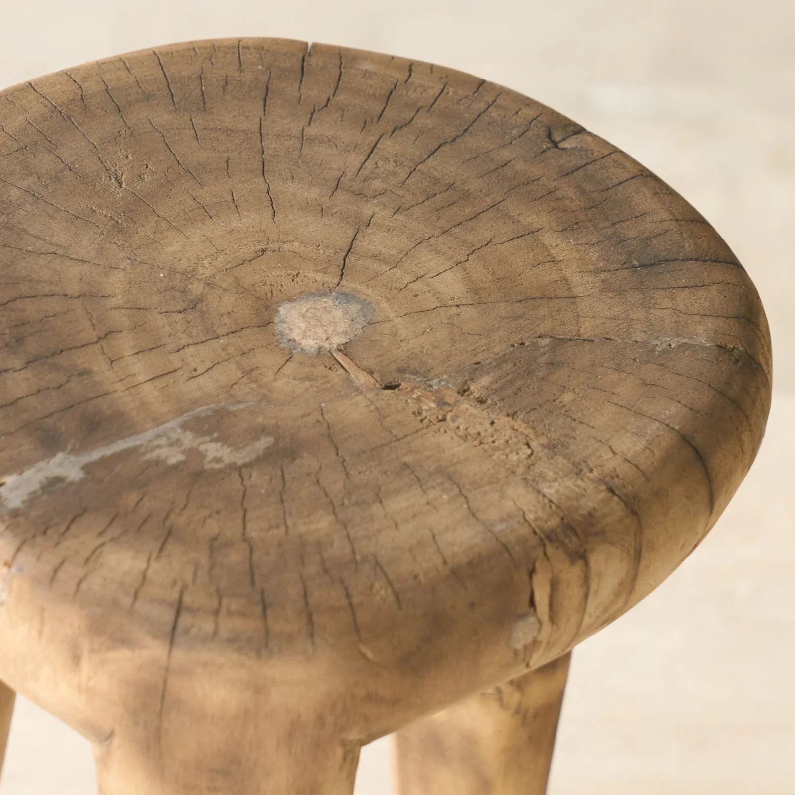 Vintage Naga Tribal Side Table | Natural - Image 3