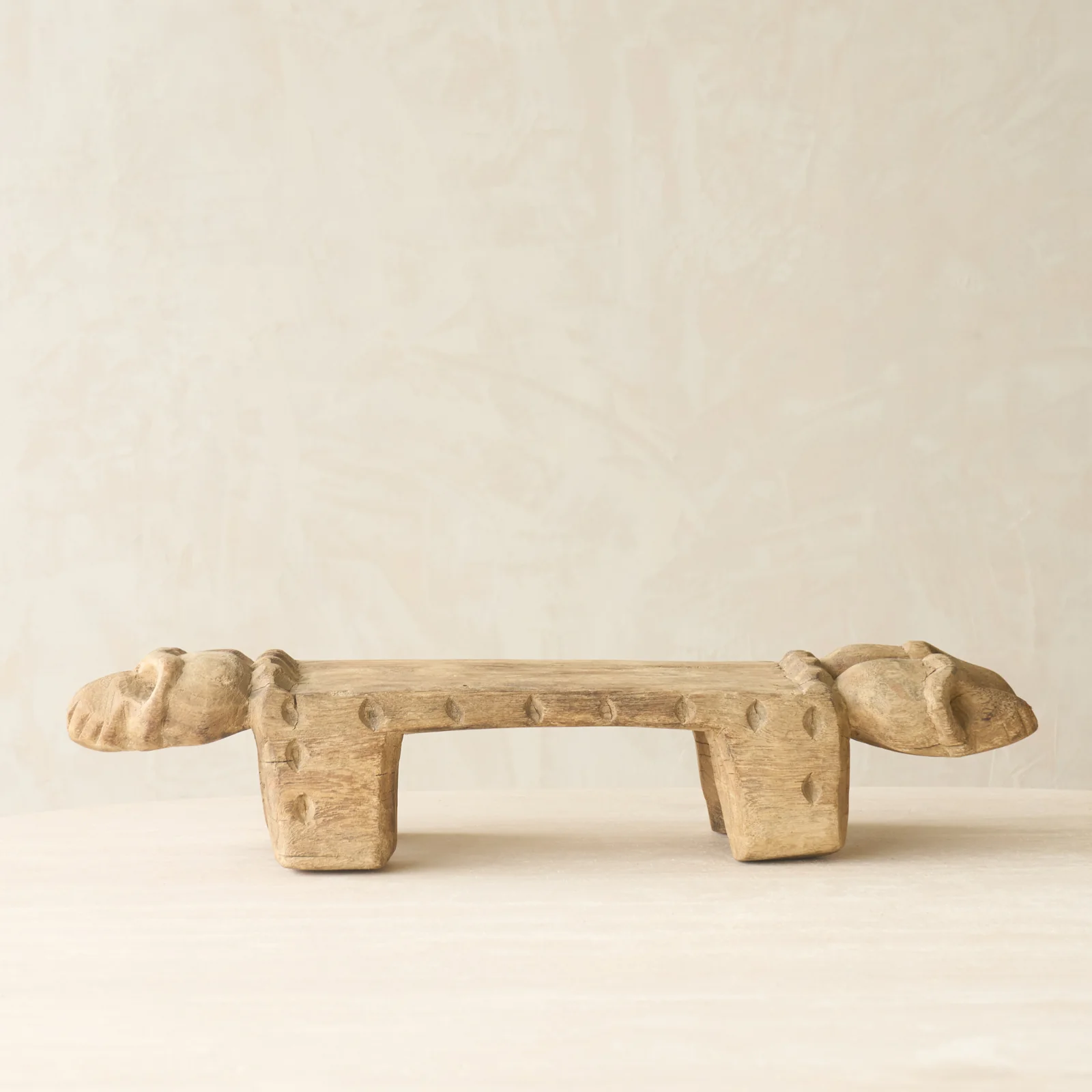 Vintage Naga Tribal Stool | Natural - Image 4