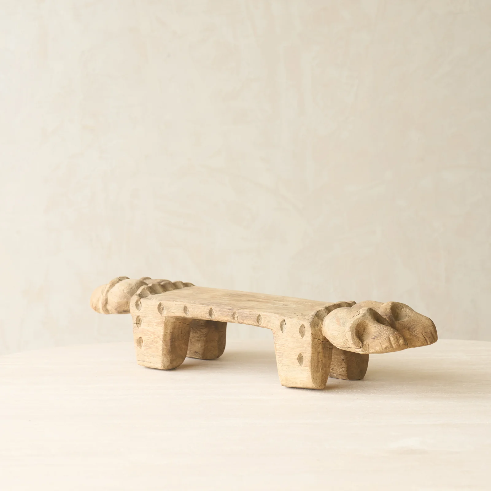 Vintage Naga Tribal Stool | Natural - Image 5