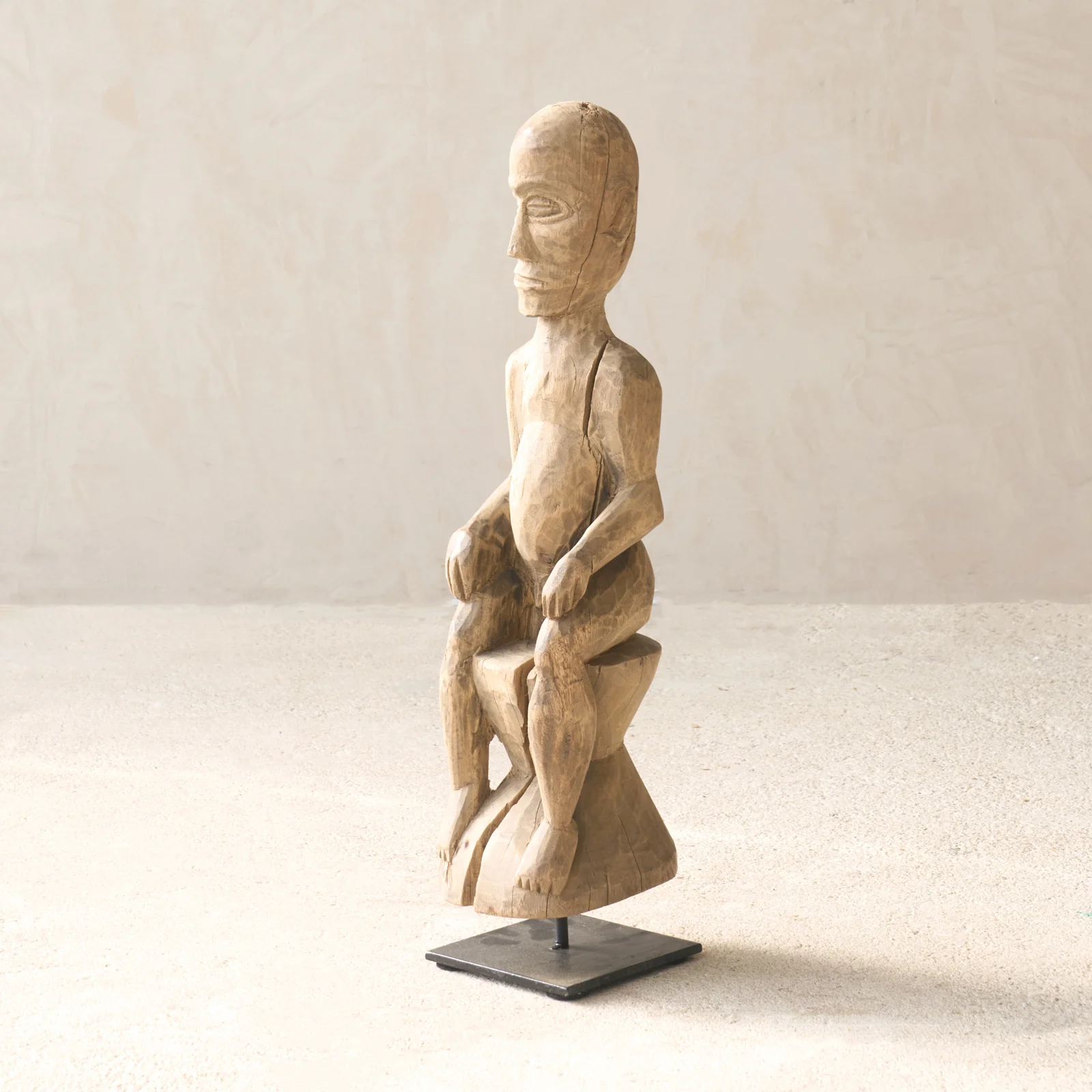 Vintage Naga Tribal Wood Sculpture - Image 11