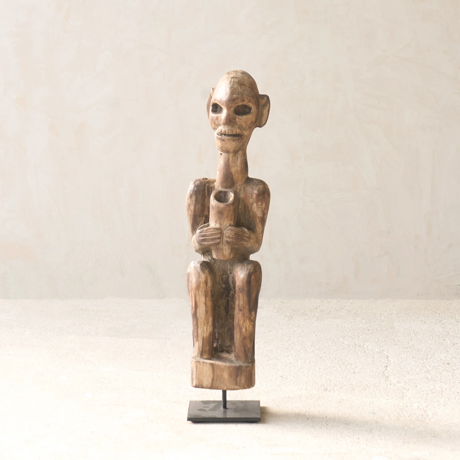 Vintage Naga Tribal Wood Sculpture - Image 2