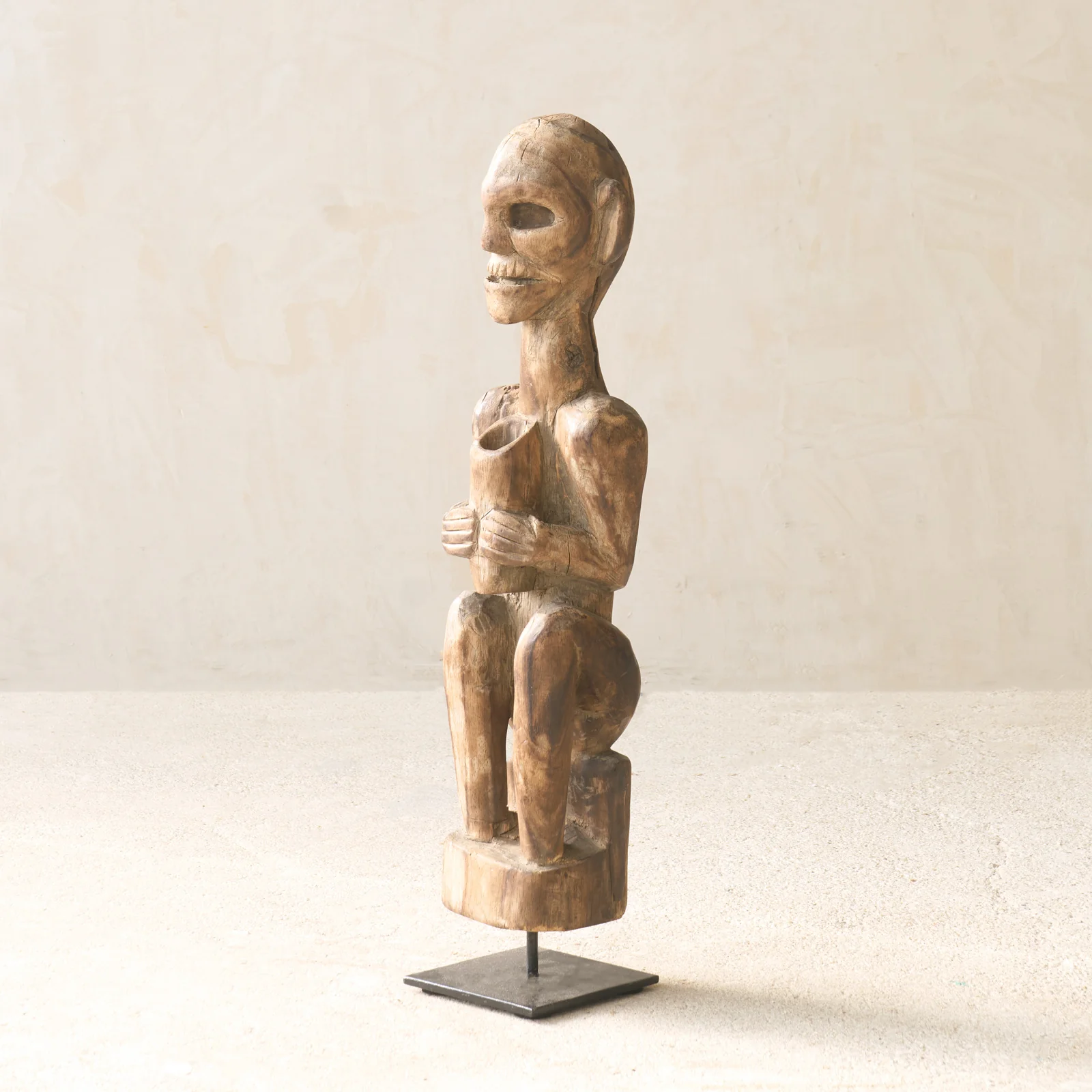 Vintage Naga Tribal Wood Sculpture - Image 3