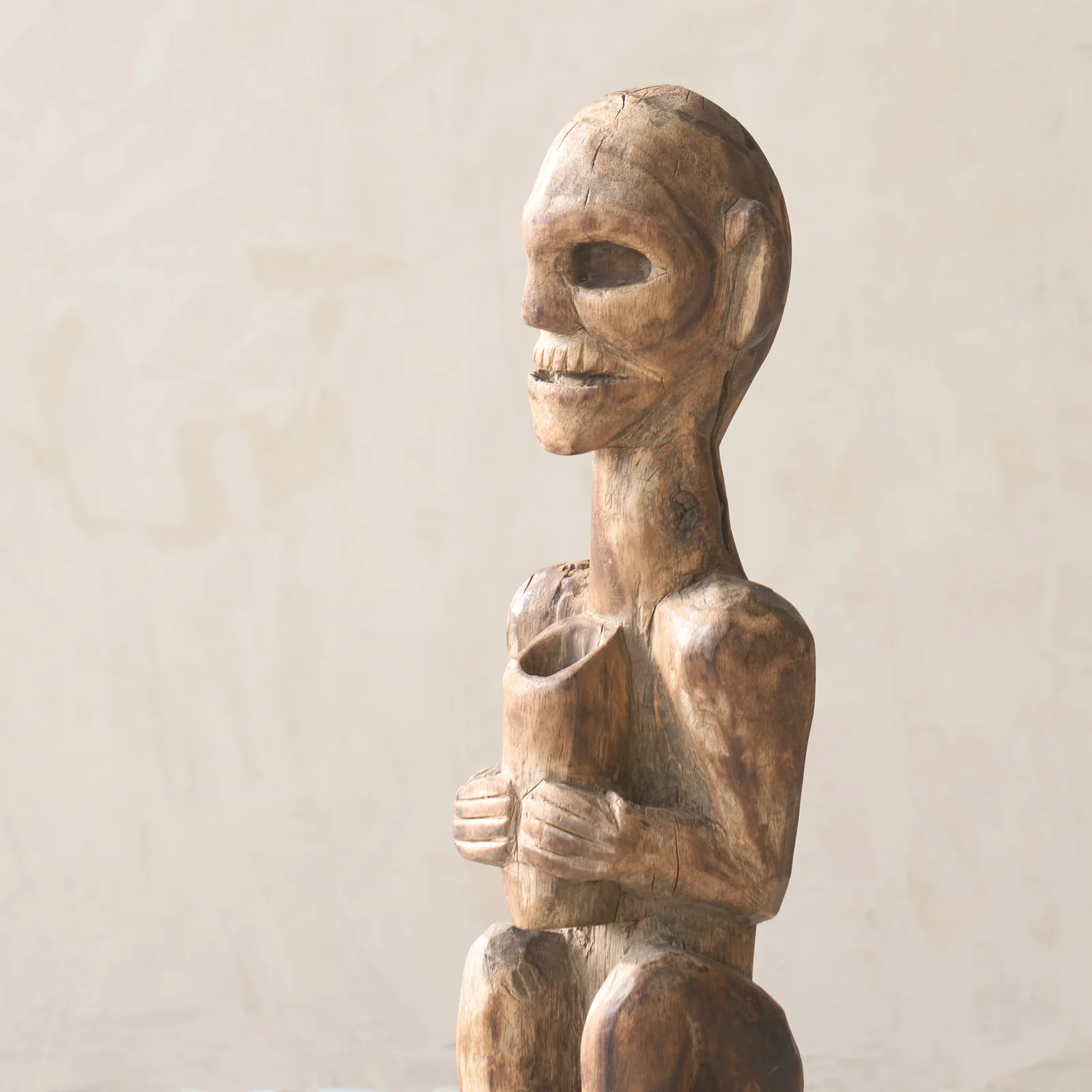 Vintage Naga Tribal Wood Sculpture - Image 4