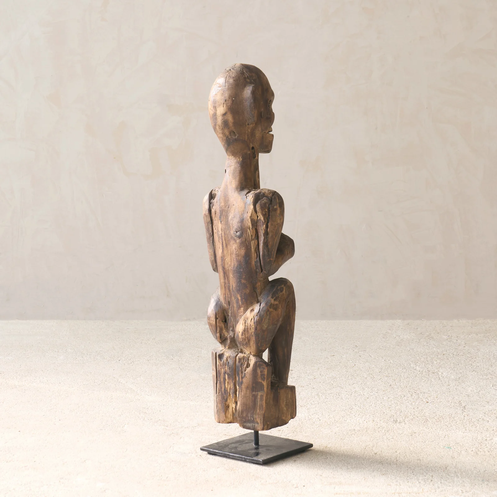 Vintage Naga Tribal Wood Sculpture - Image 5