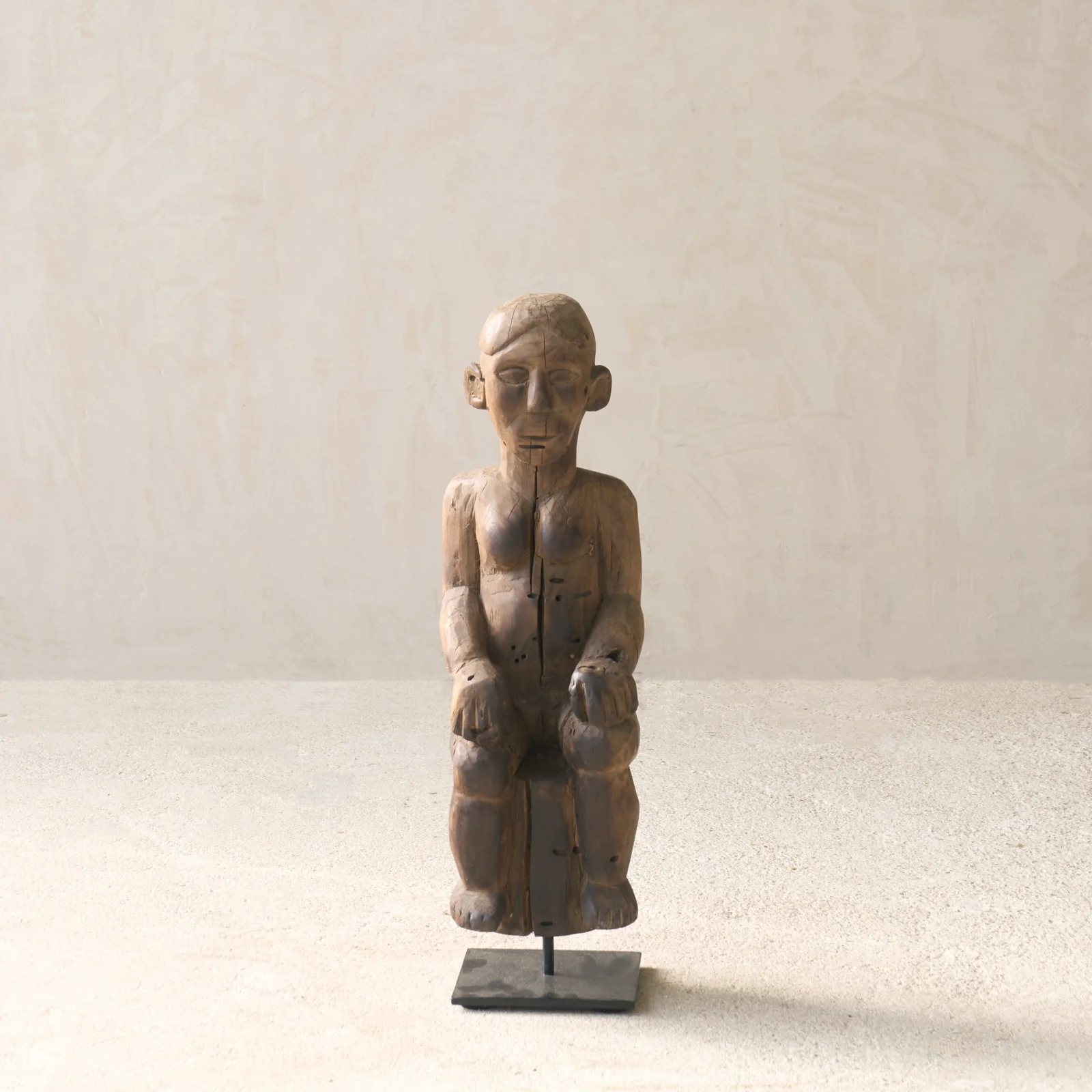 Vintage Naga Tribal Wood Sculpture - Image 6