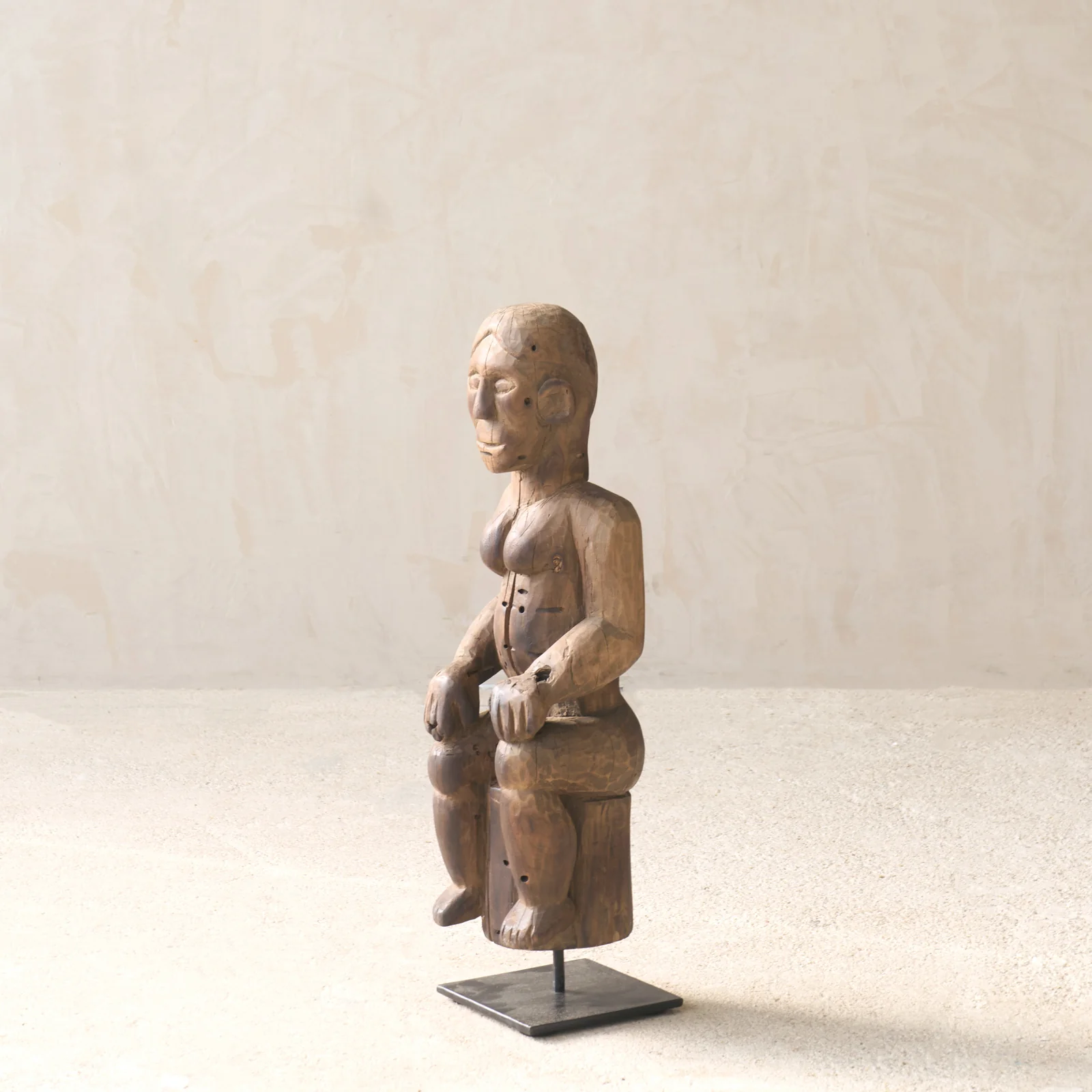 Vintage Naga Tribal Wood Sculpture - Image 7