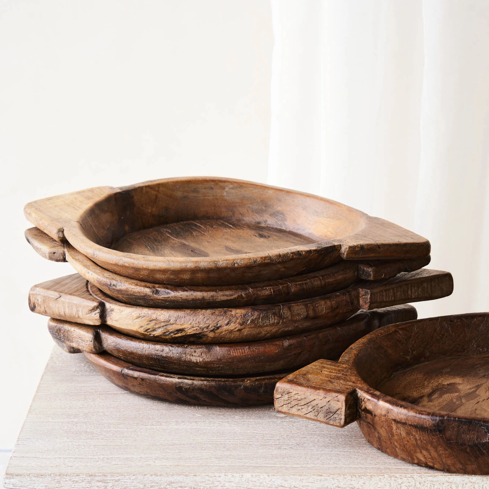 Vintage Wooden Parat Bowl - Dark - Image 3