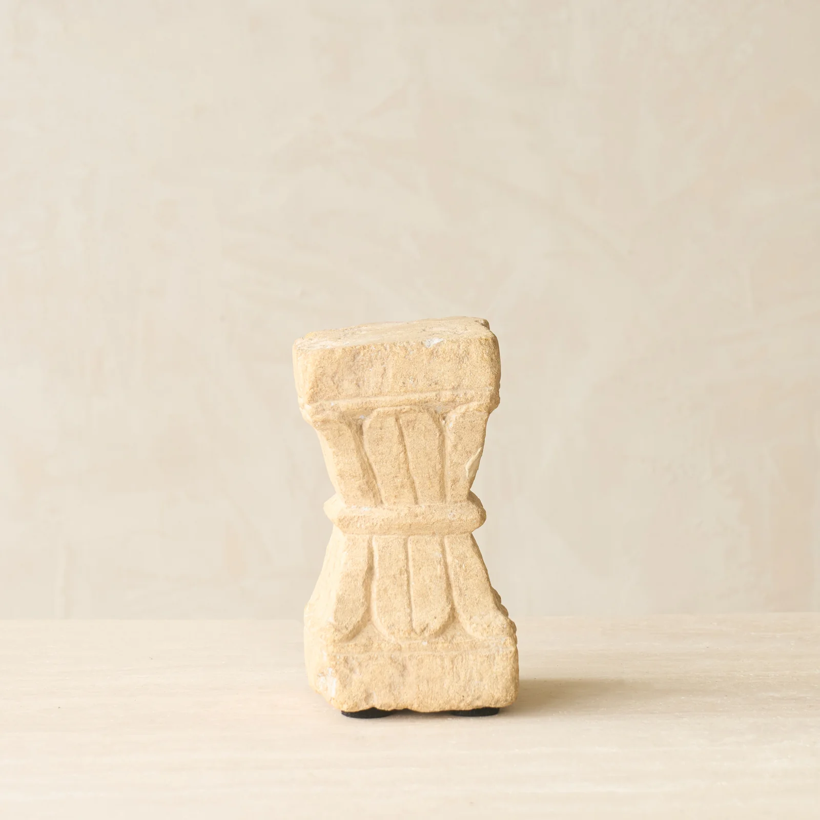 Reclaimed Sandstone Candle Pedestal - Image 6