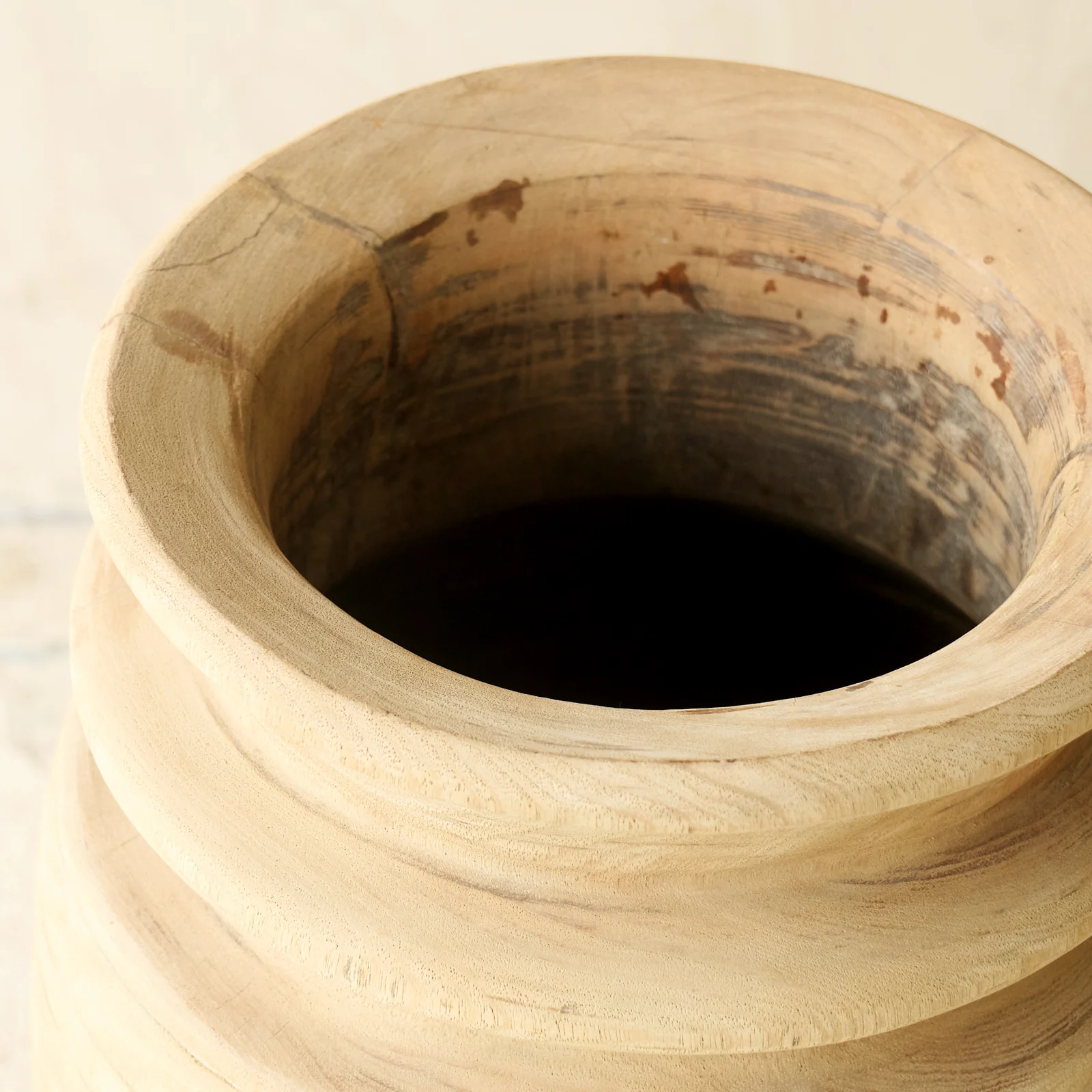 Vintage Rustic Wooden Pot Natural | No. 1 - Image 3