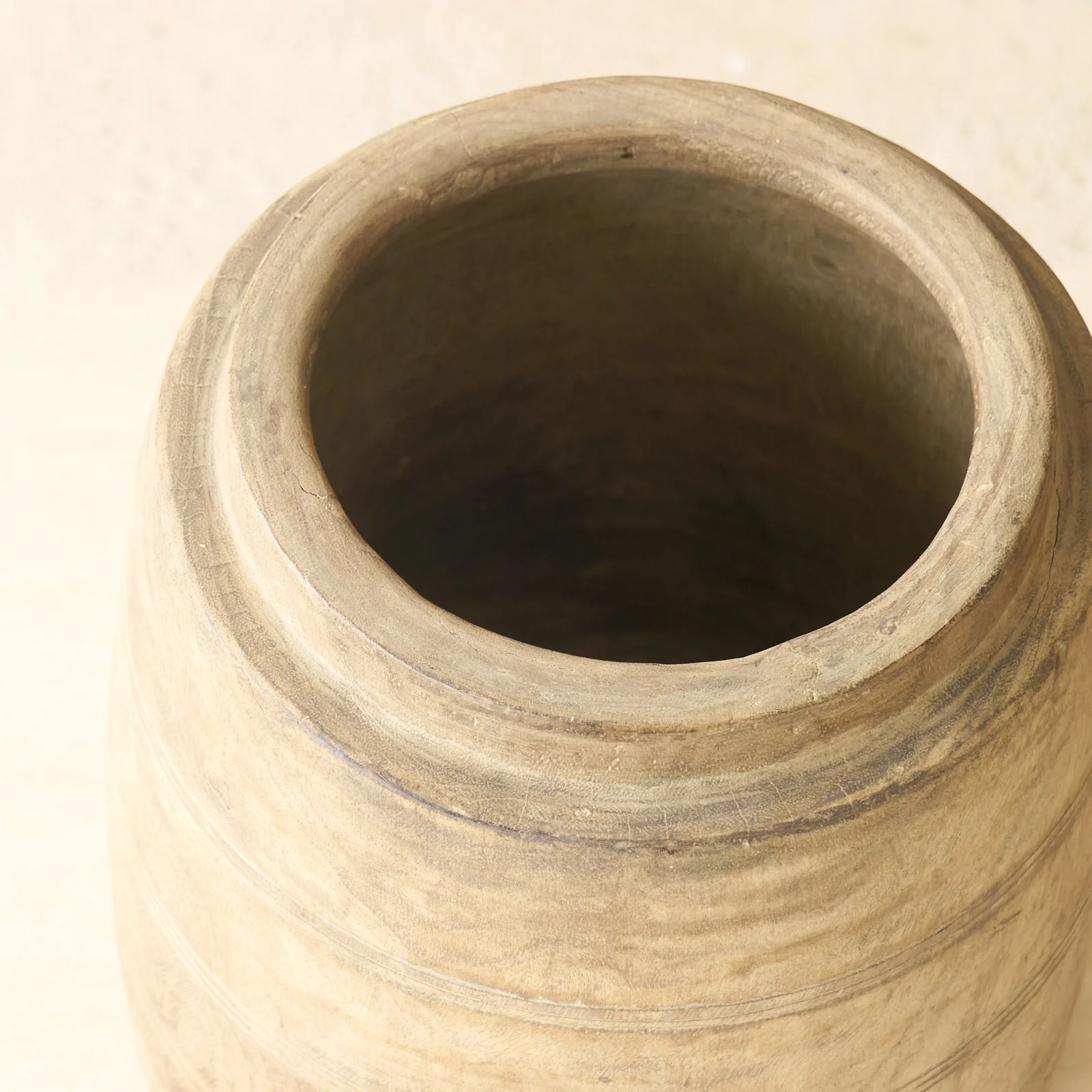 Vintage Rustic Wooden Pot Natural | No. 2 - Image 2