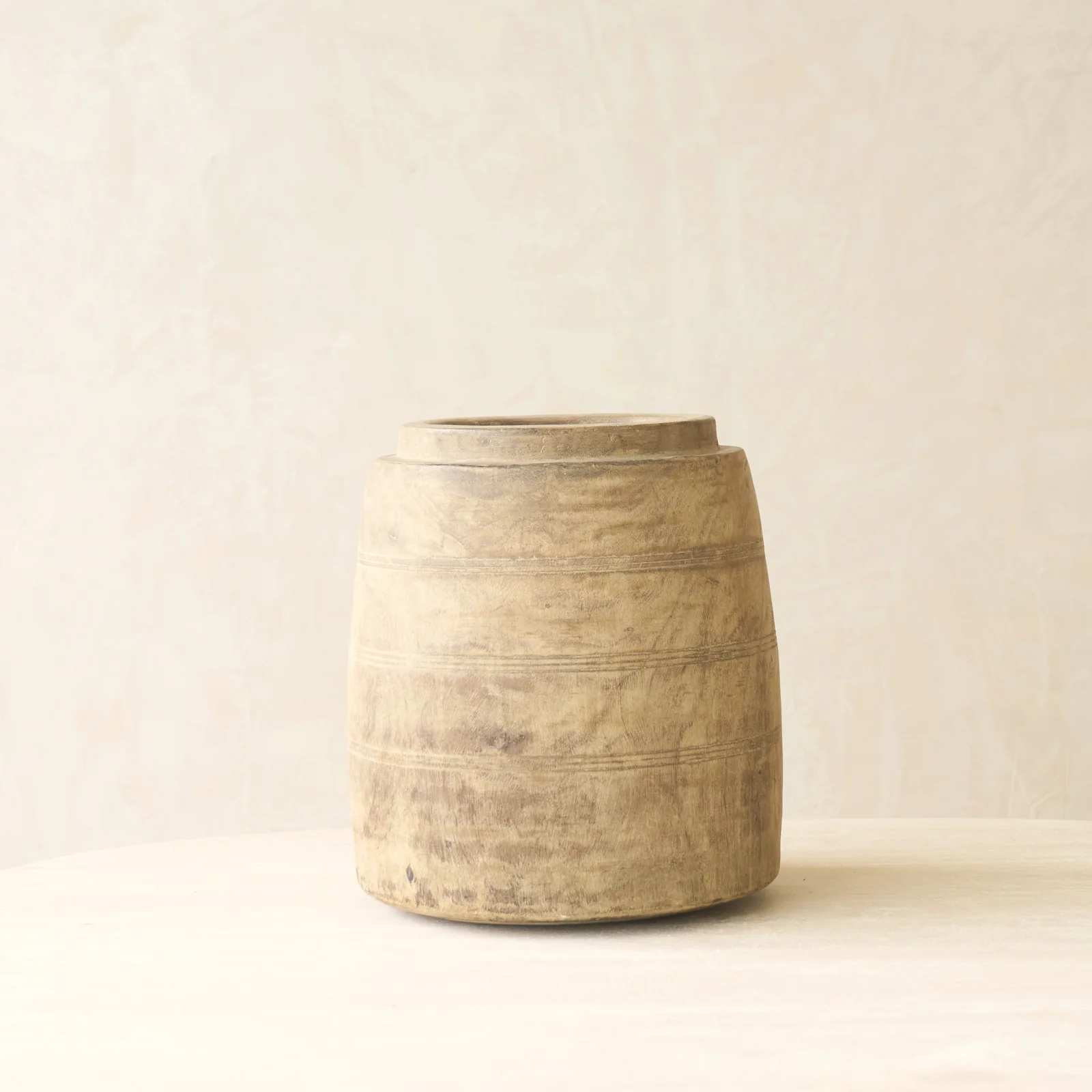 Vintage Rustic Wooden Pot Natural | No. 2 - Image 3