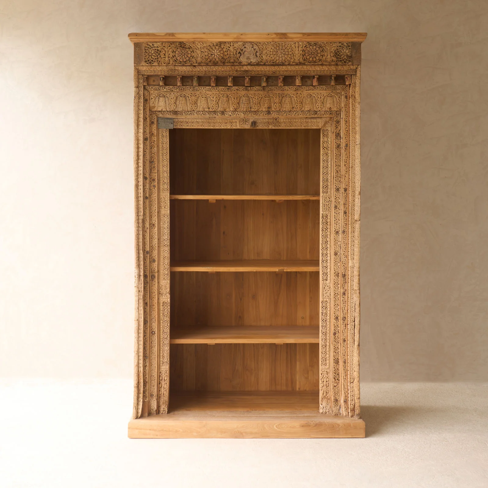 Vintage Tall Bookshelf | Natural - Image 5