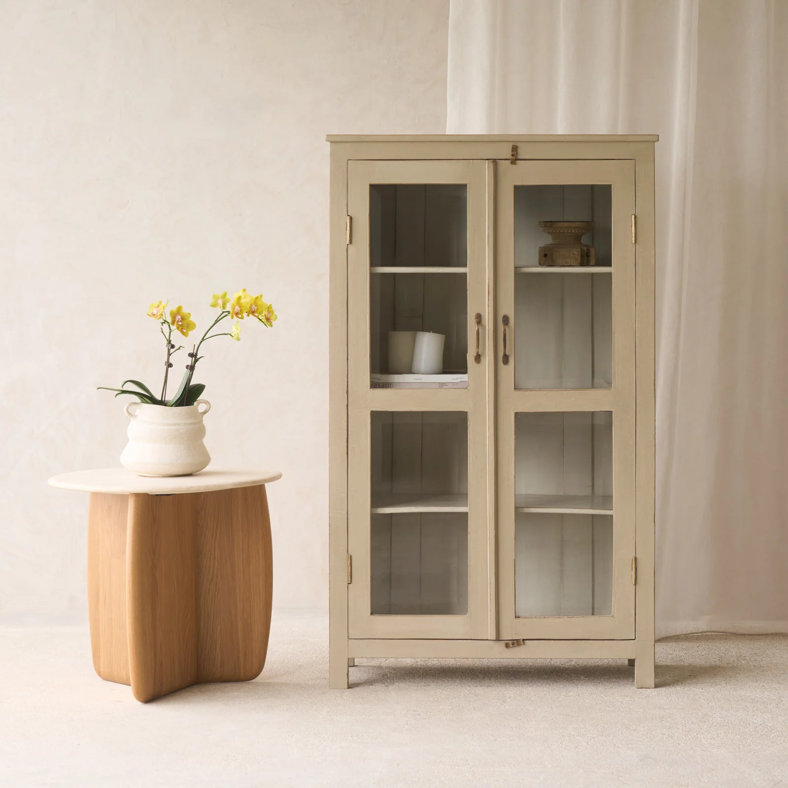Vintage Tall Cabinet | Linen