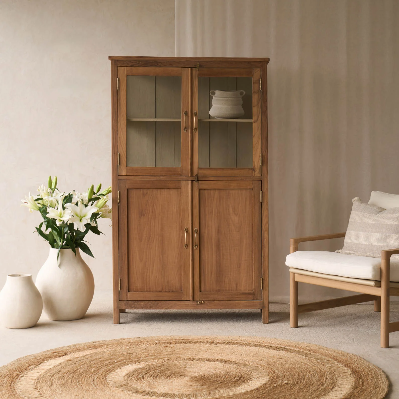 Vintage Tall Cabinet | Natural