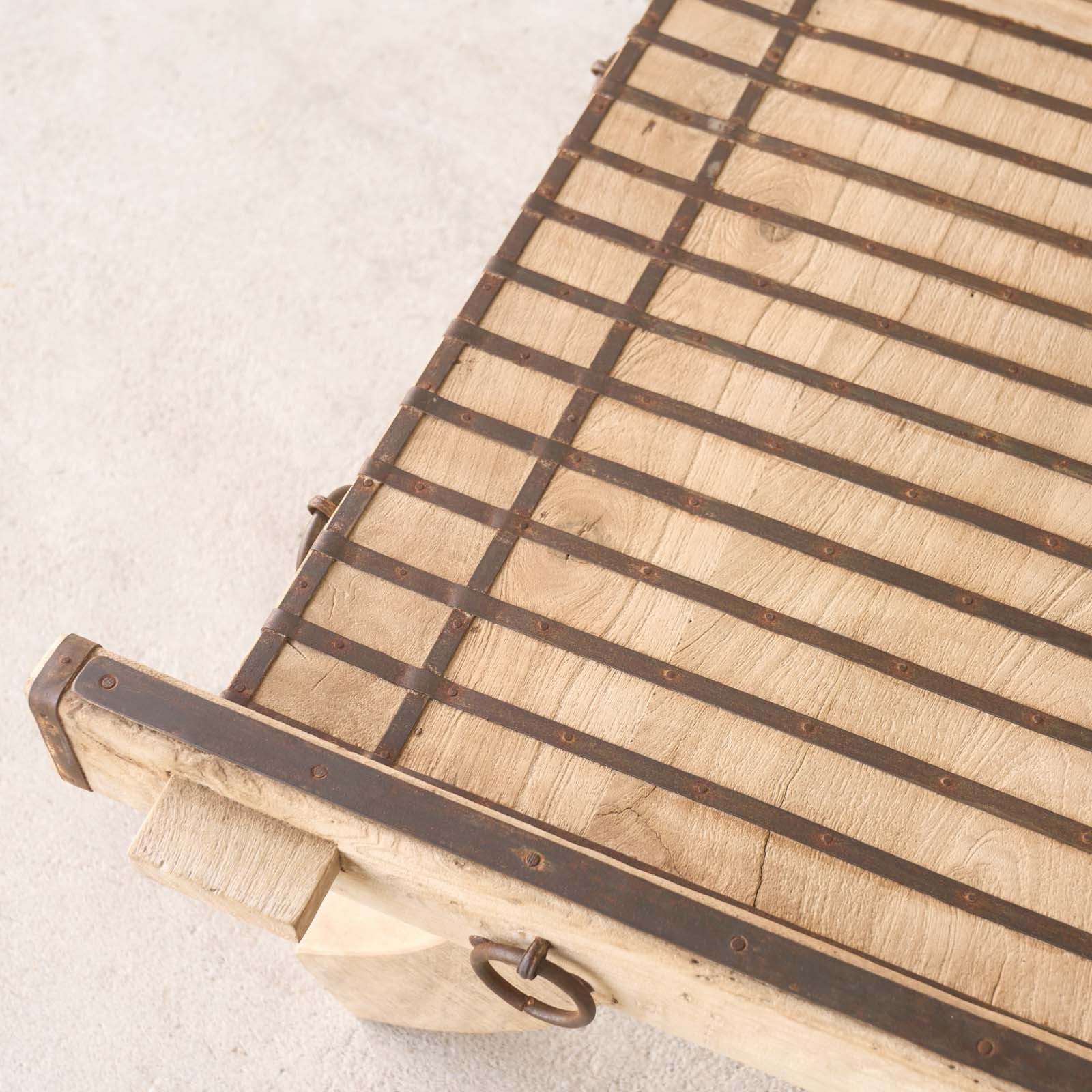 Vintage Teak Camel Cart - Image 5
