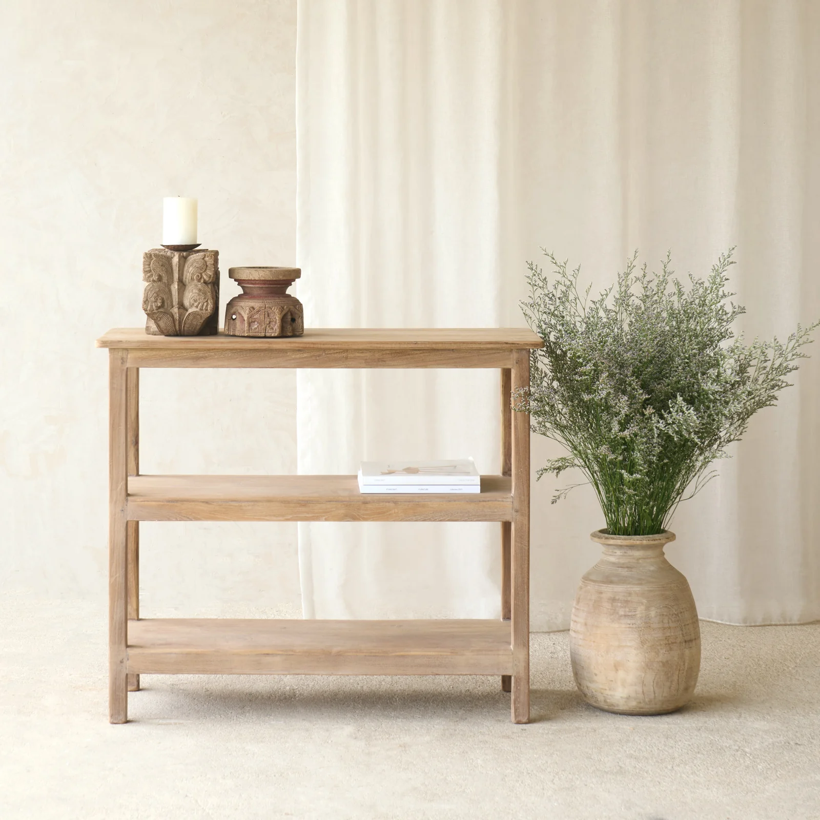 Vintage Teak Display Rack B | Natural
