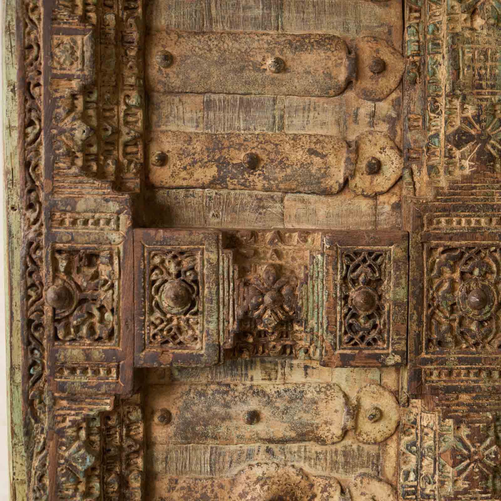 Vintage Teak Carved Door - Image 3