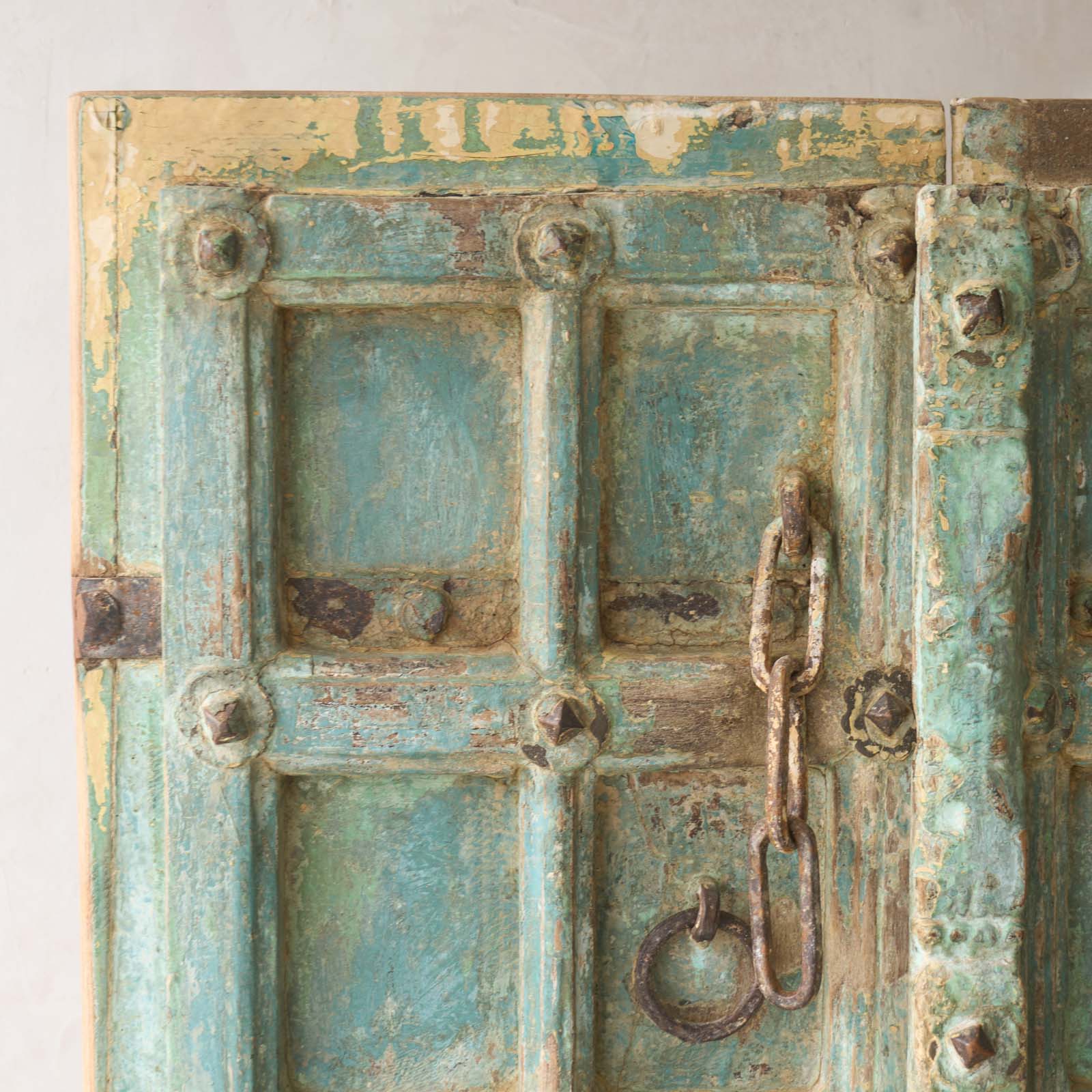 Vintage Teak Door | Bluewash - Image 2