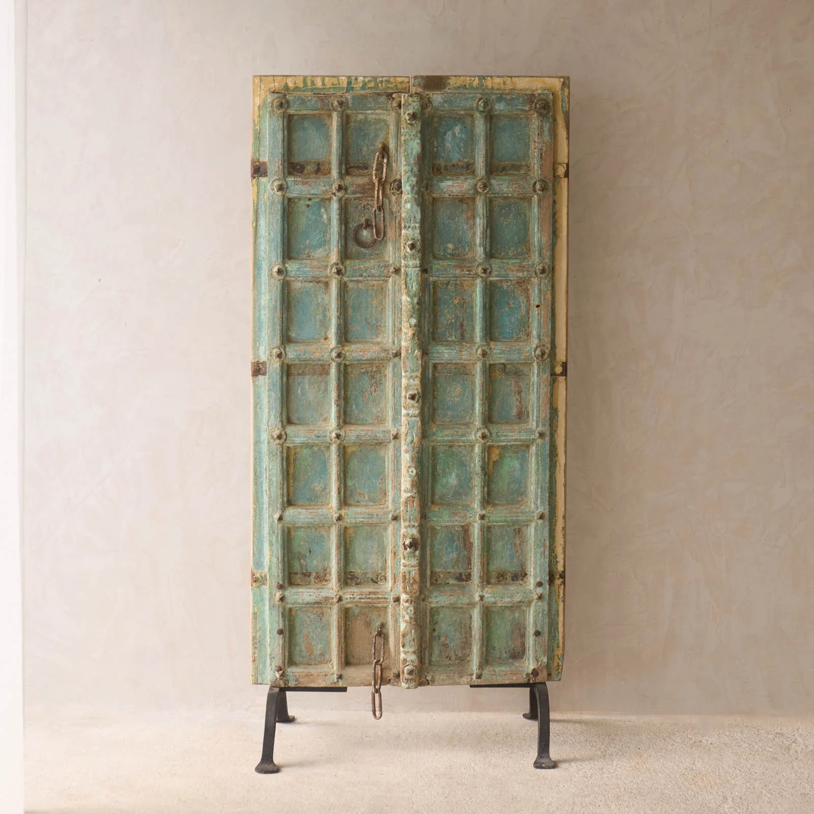 Vintage Teak Door | Bluewash - Image 4