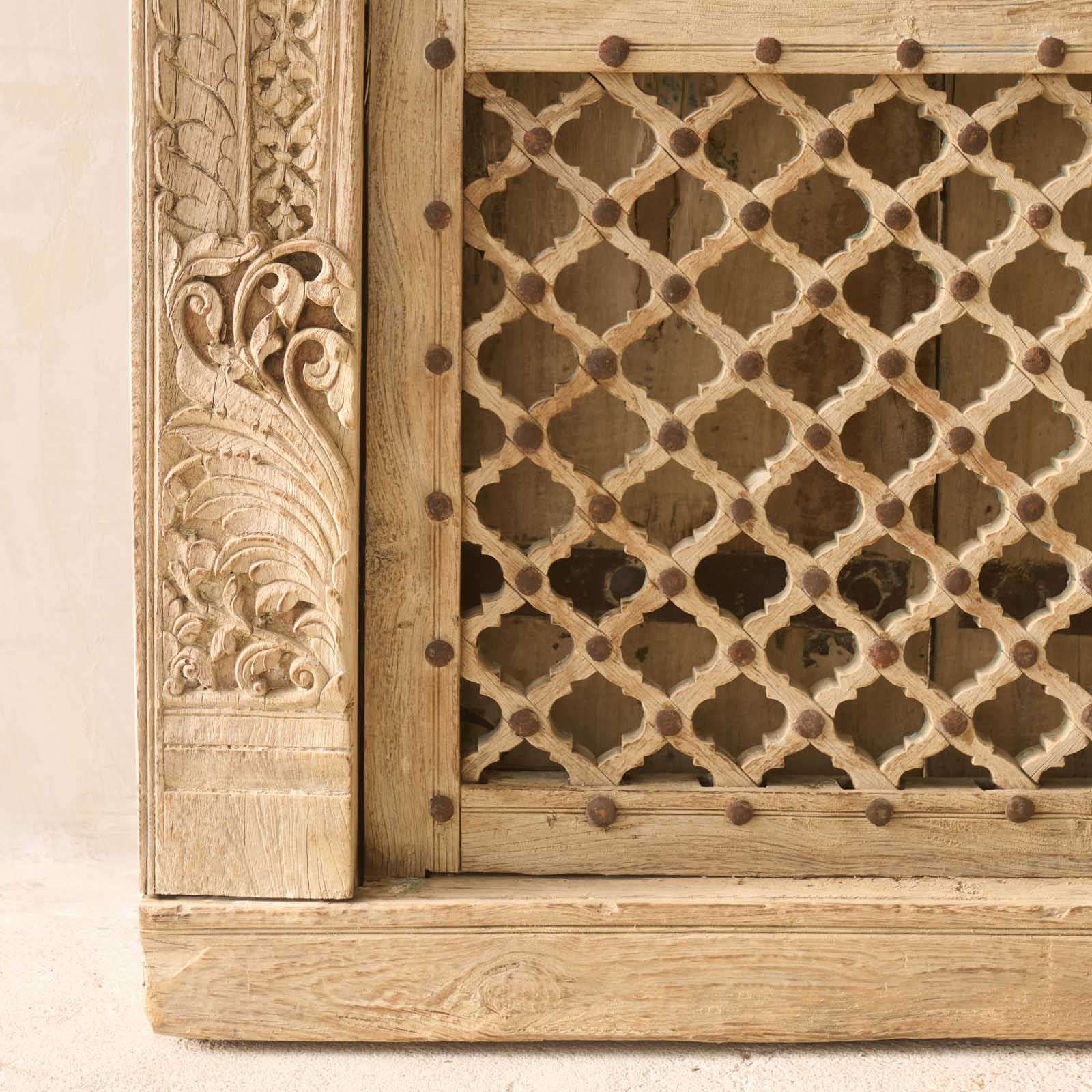 Vintage Teak Frame with Carvings - Image 3