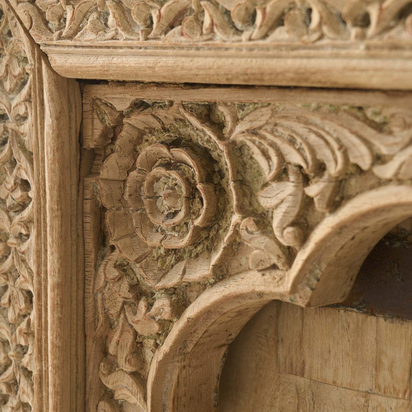 Vintage Teak Frame with Carvings - Image 4