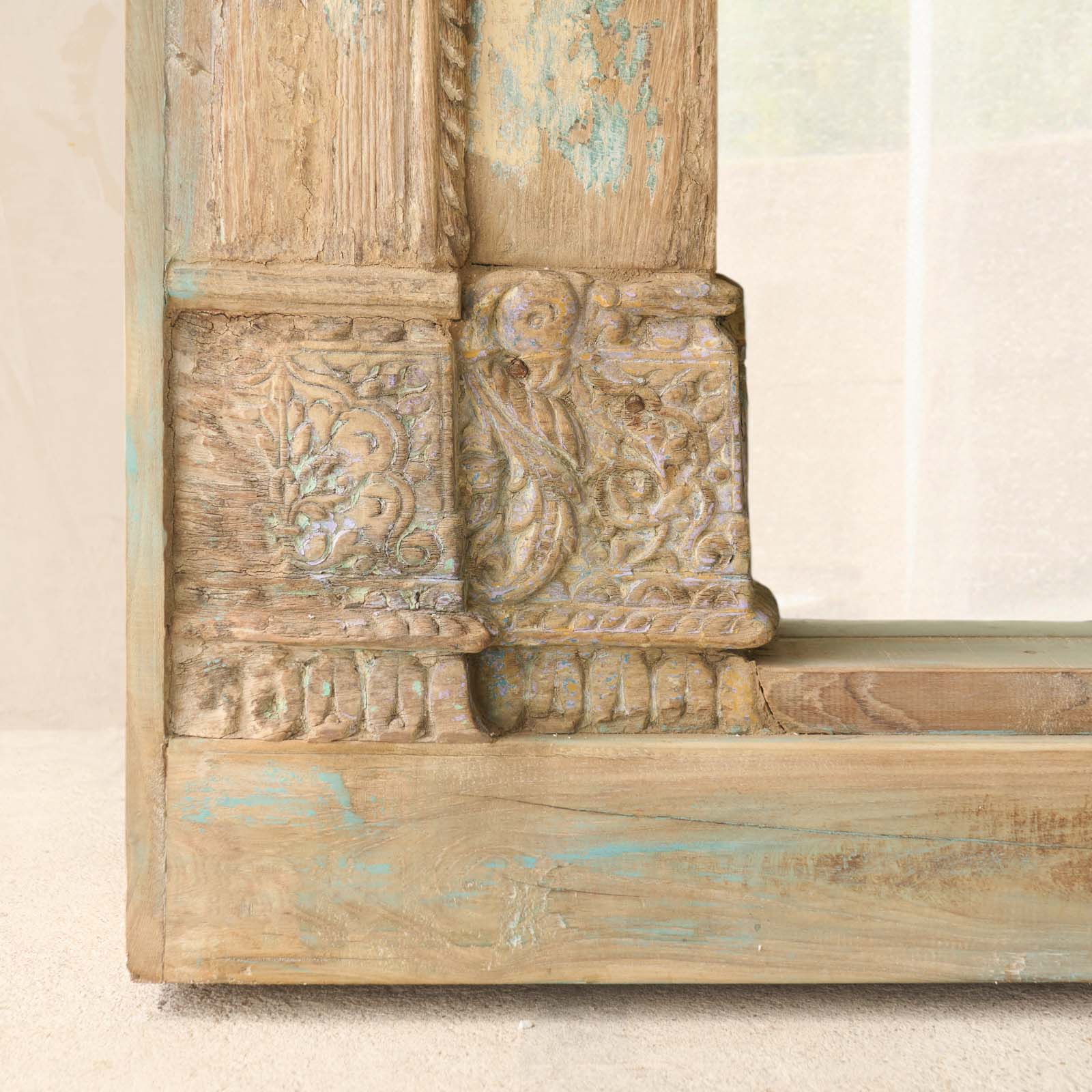 Vintage Teak Mirror | Natural - Image 3