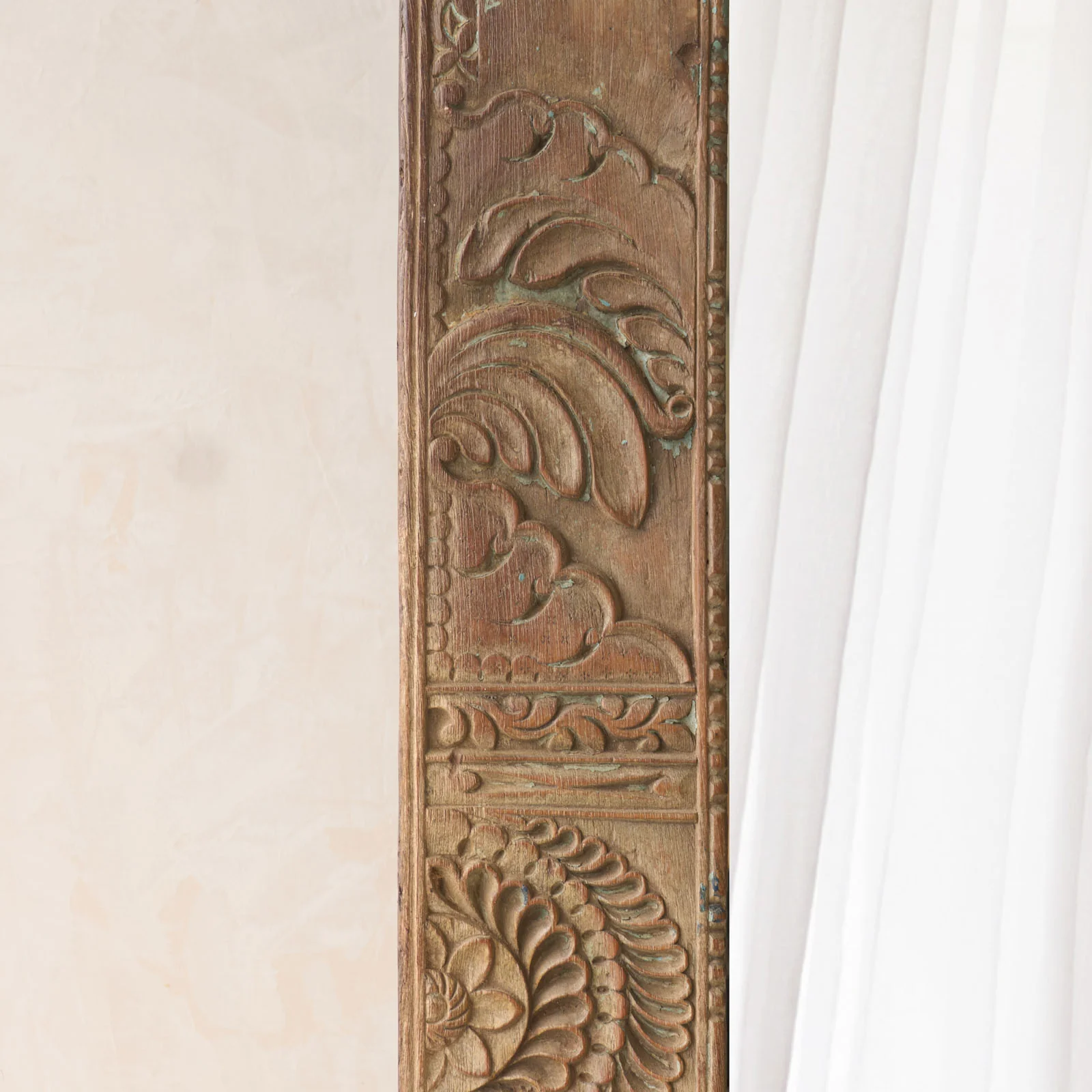 Vintage Teak Mirror | Natural - Image 3