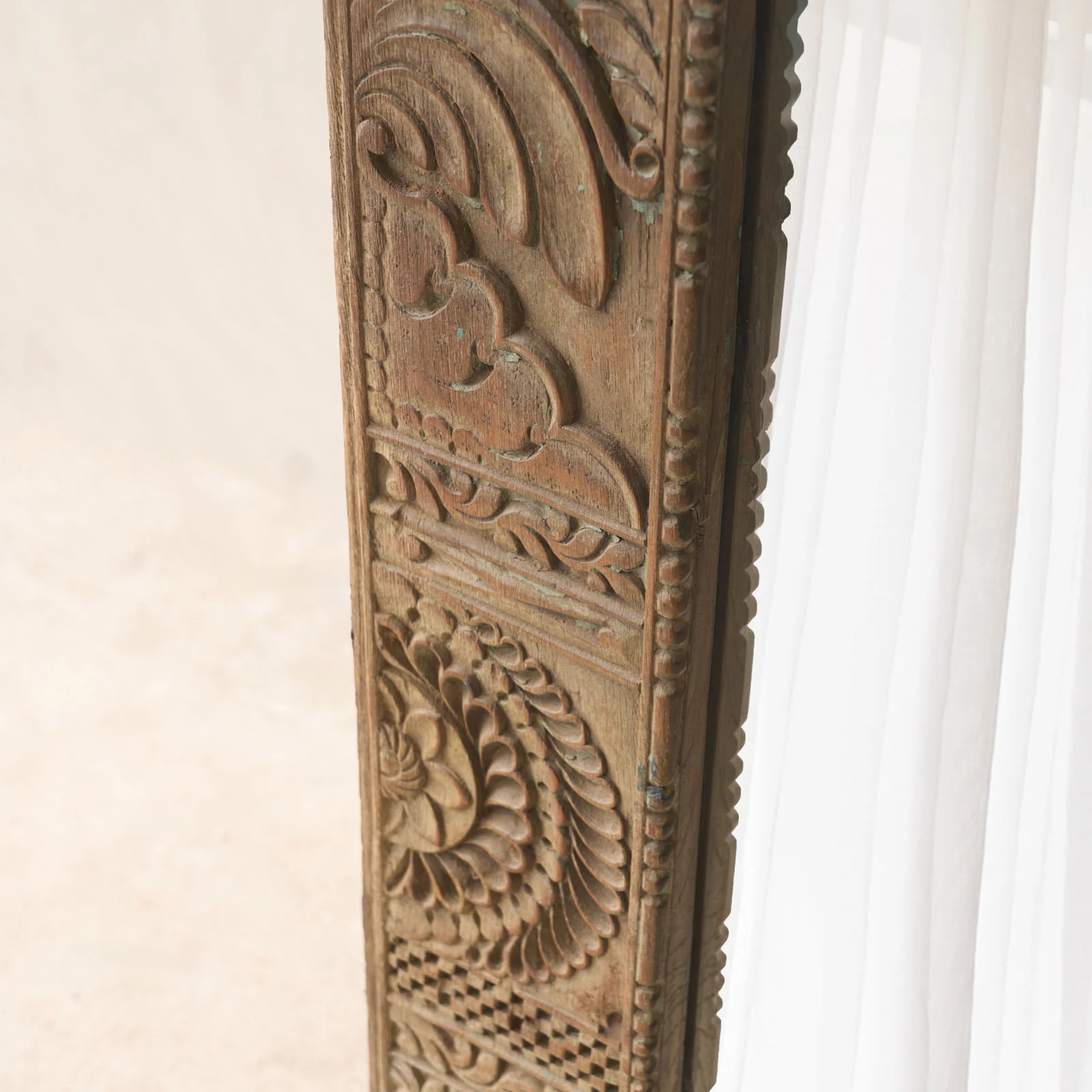 Vintage Teak Mirror | Natural - Image 5