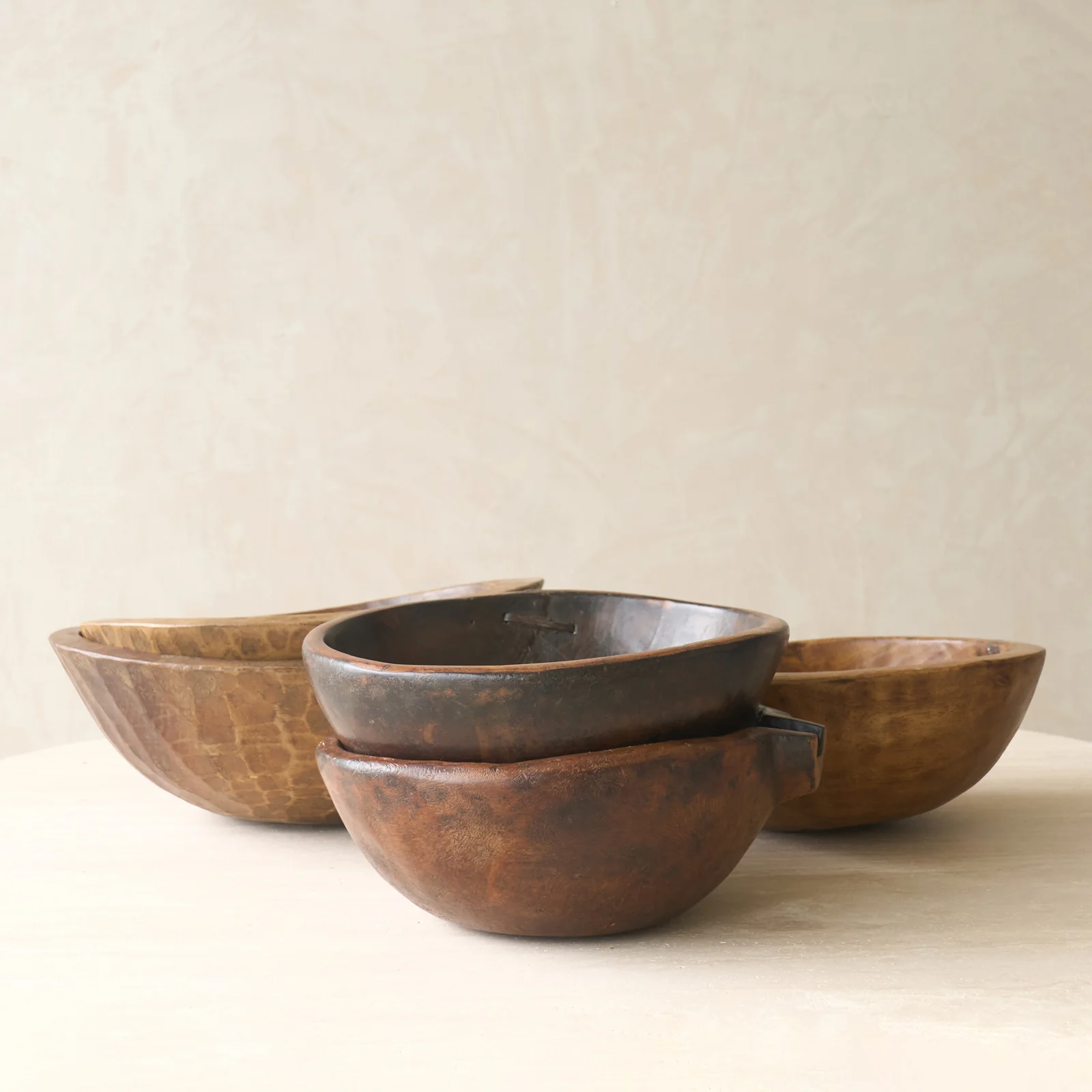 Vintage Timber Bowl | Dark Brown