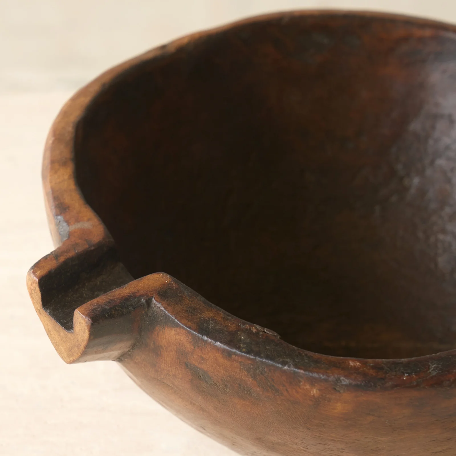 Vintage Timber Bowl | Dark Brown - Image 11