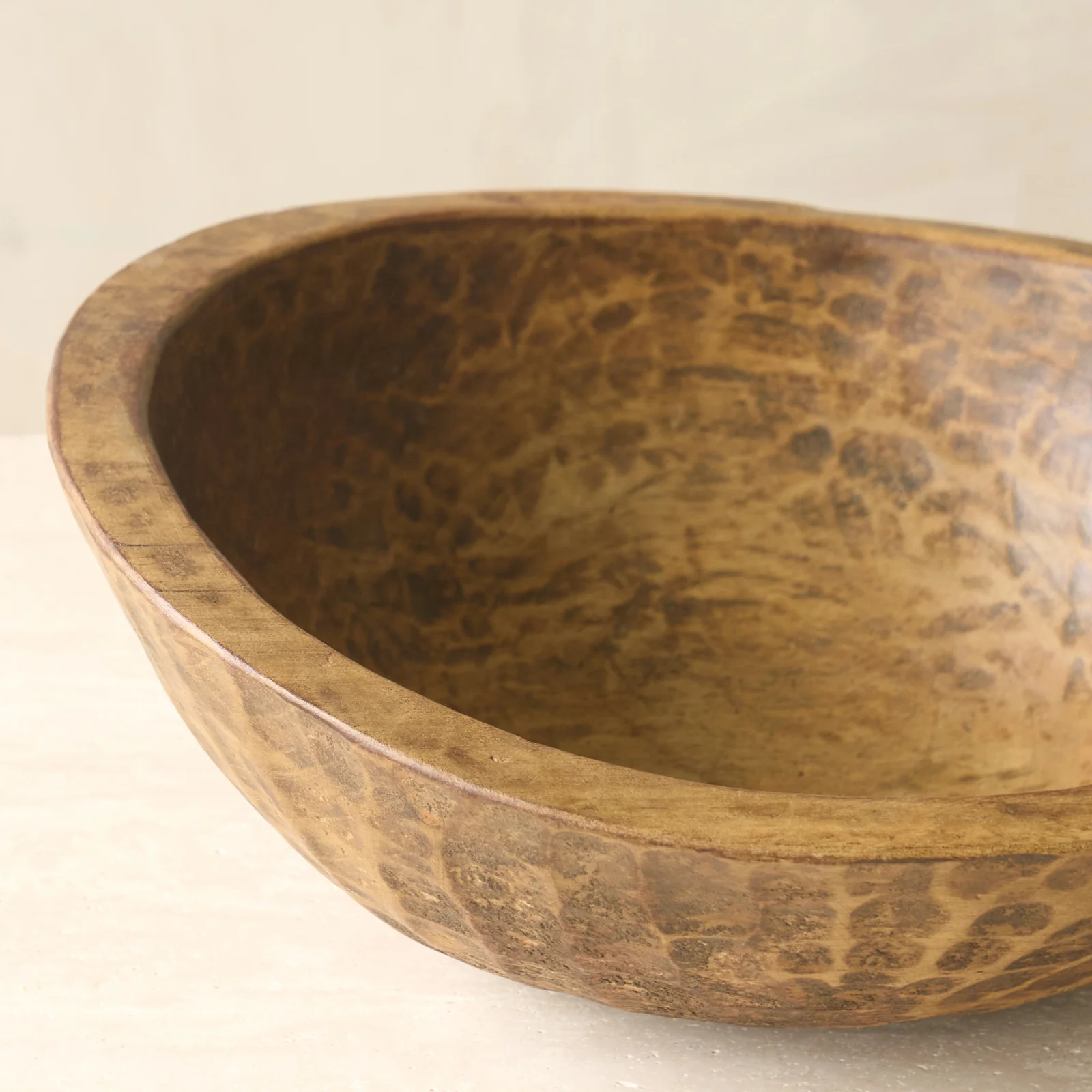 Vintage Timber Bowl | Dark Brown - Image 5
